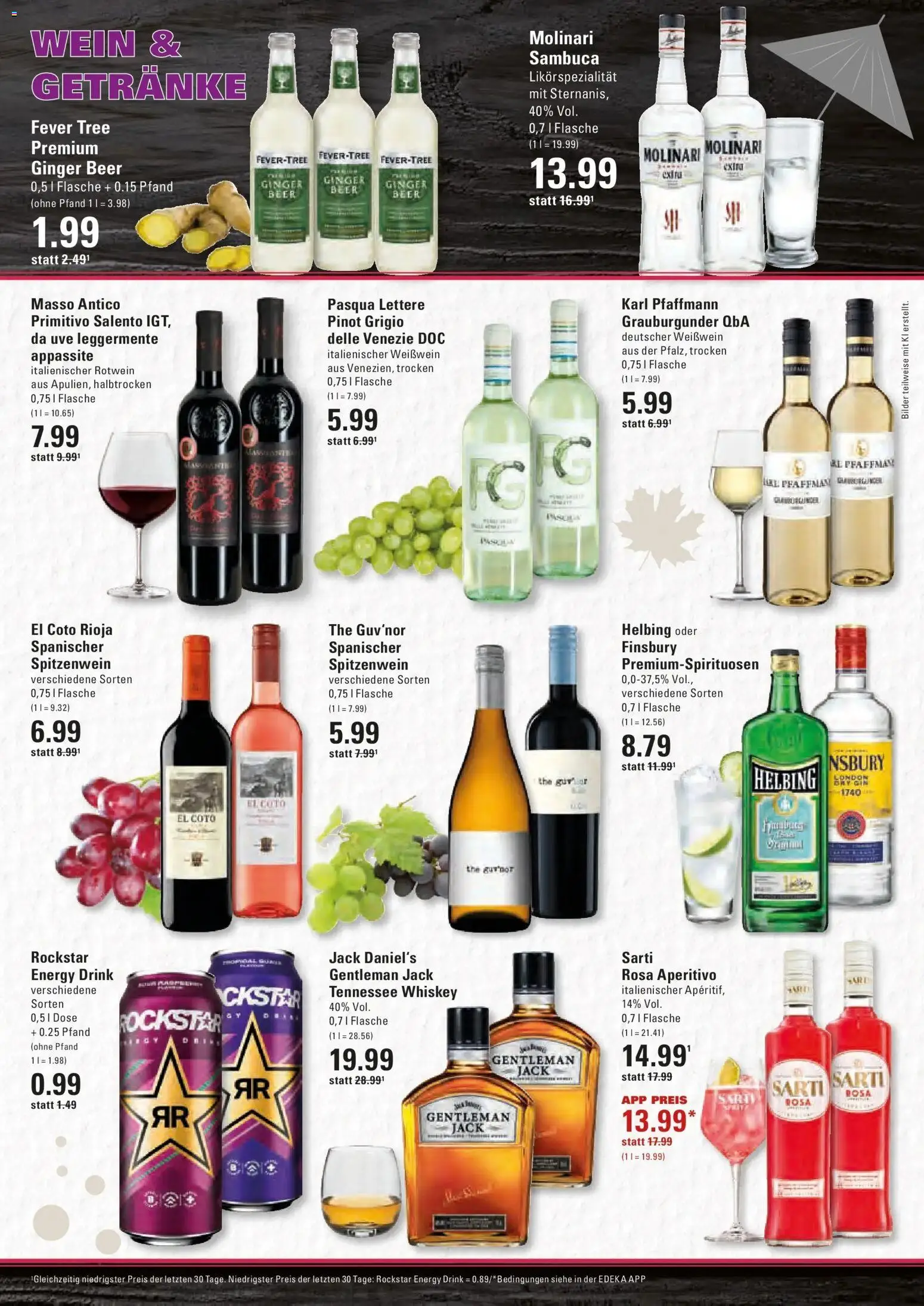 Edeka Prospekt Hamburg (ab 19.10.2026) » Angebote Online | Seite: 15 | Produkte: Rockstar energy, Weißwein, Rockstar, Sambuca