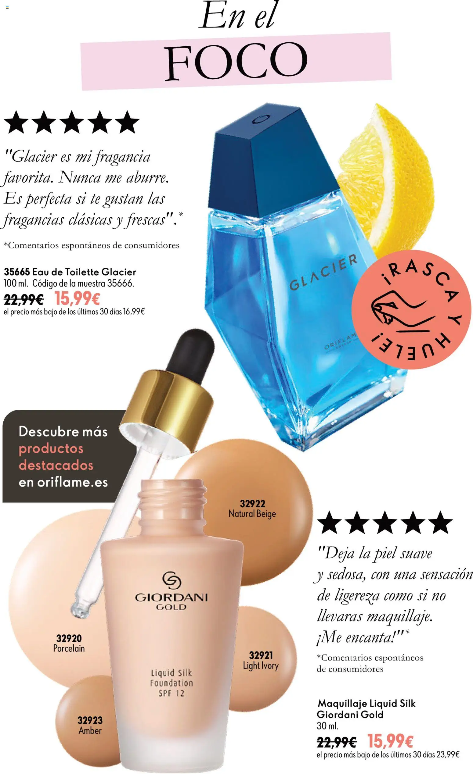 Oriflame Folleto Campaña 14 Highligts │ válido desde el 07/10/2026 | Página: 8 | Productos: Fragancia, Eau de toilette, Maquillaje, Té