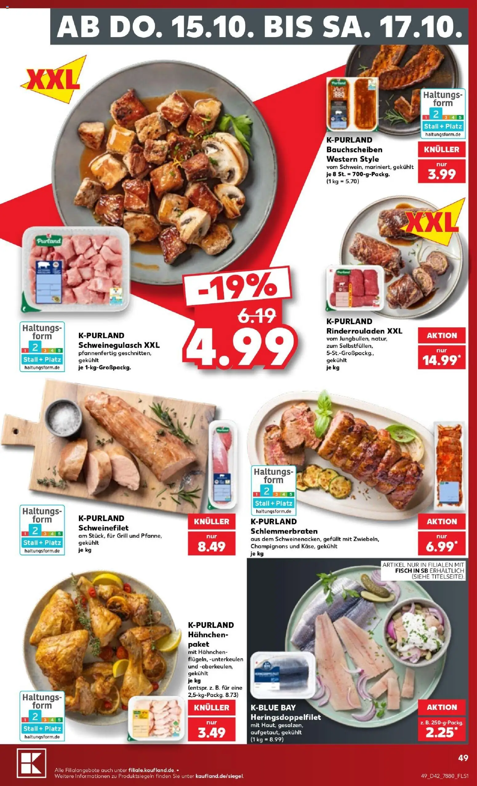 Kaufland Prospekt Hamburg – gültig ab 12.10.2026 | Seite: 55 | Produkte: Rinderrouladen, Schweinegulasch, Grill, Hahnchen