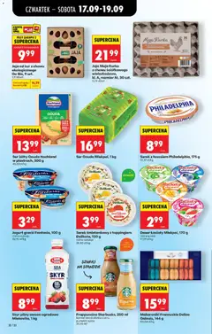 Pogląd oferty "Skyr pitny owoce ogrodowe Mlekovita, 1 kg, Skyr pitny owoce ogrodowe Mlekovita, 1 kg" - ważna od 17.09.2026 | Strona: 52 | Produkty: Karta, Serek, Skyr pitny, Ser gouda
