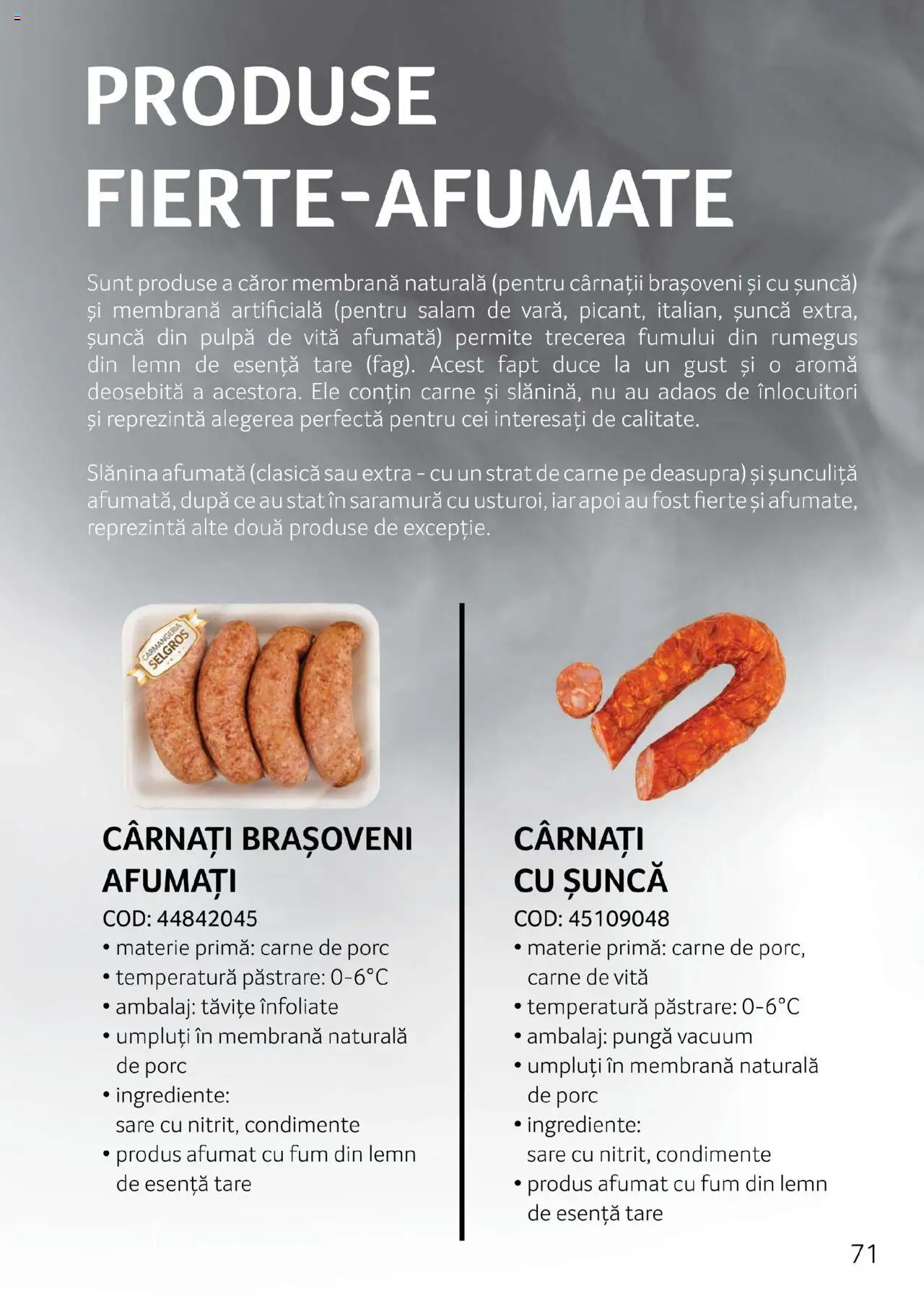 Noul catalog Selgros – valabil de la 27.04.2023 | Pagină: 71 | Produse: Salam, Parizer, Condimente, Cârnați