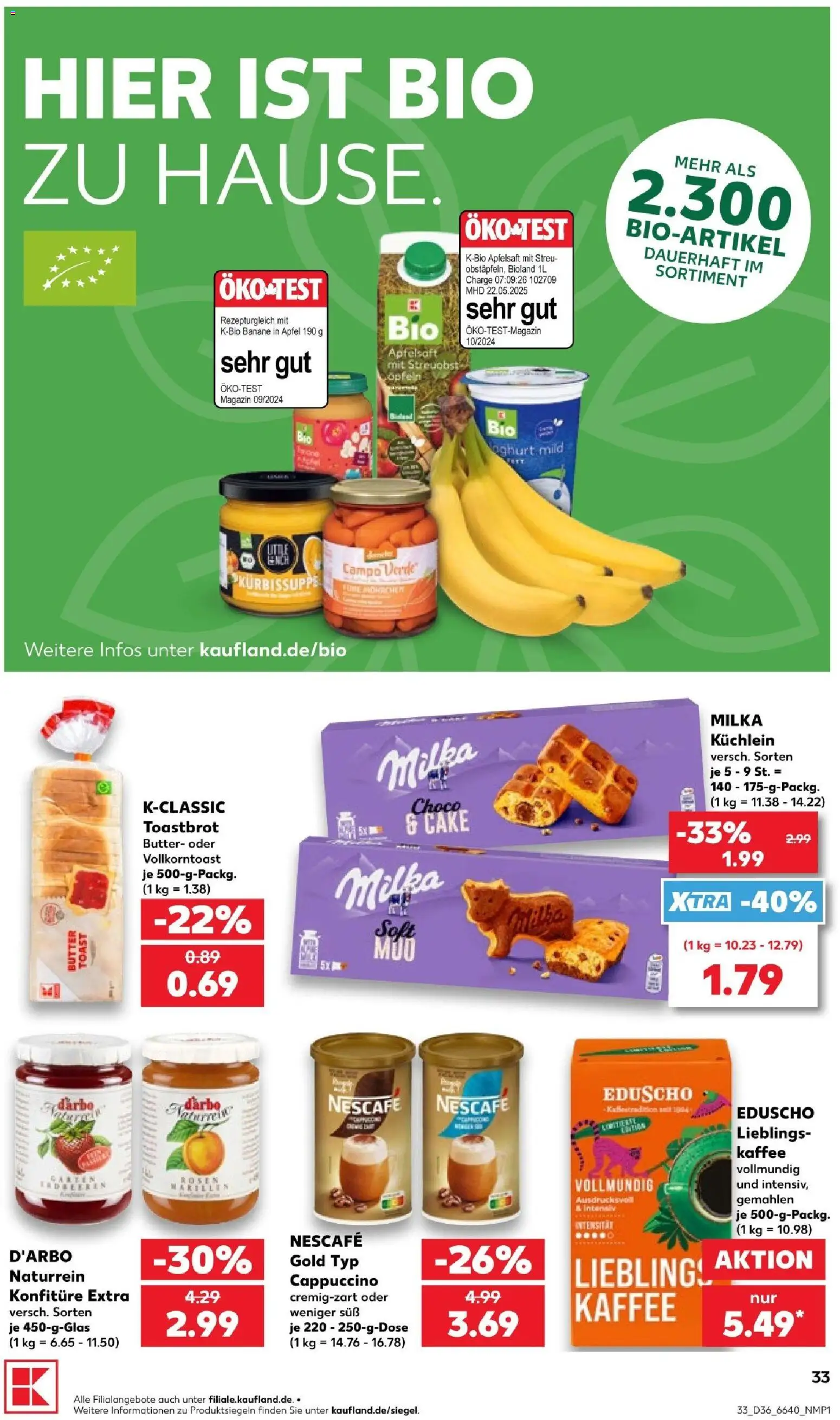 Kaufland Prospekt Speyer – gültig ab 03.09.2026 | Seite: 33 | Produkte: Öl, Baguette, Alpro, Knoblauch