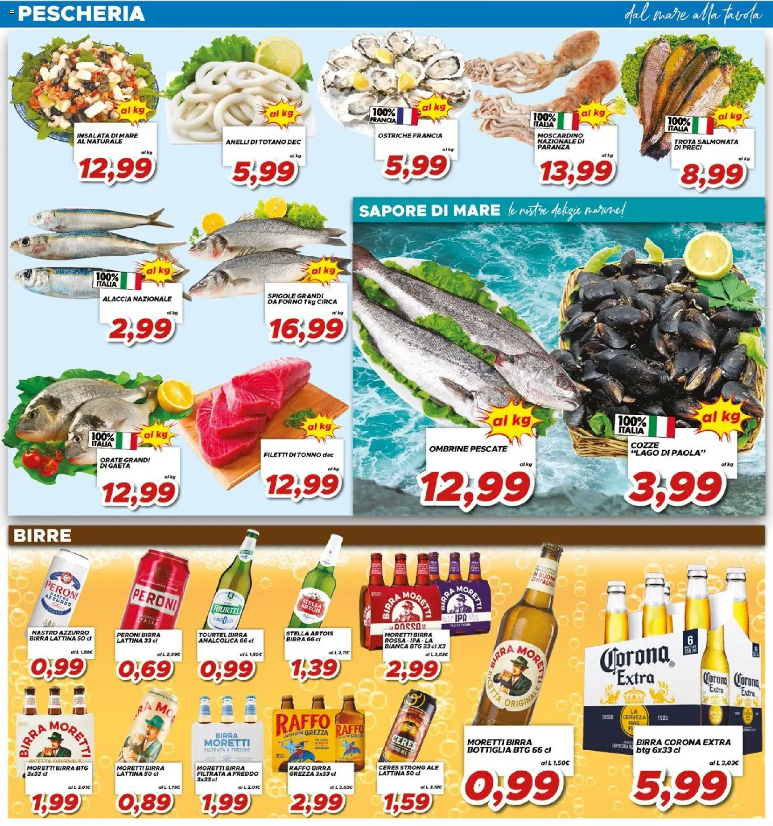Volantino Ma Supermercati del 22/07/2026 | Pagina: 5 | Prodotti: Birra, Cozze, Ceres, Tonno