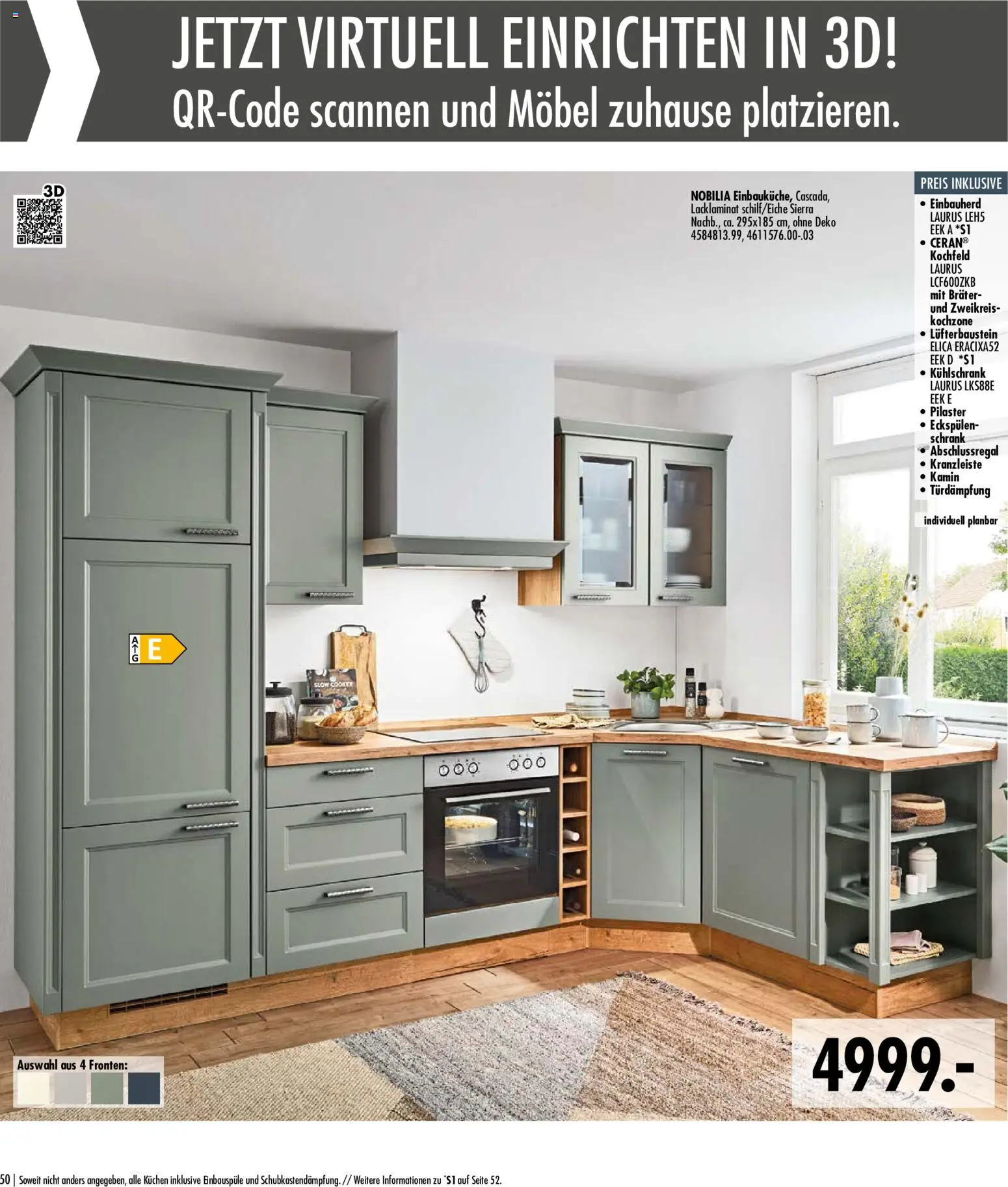 SB Möbel Boss Küchenkatalog 2026 – gültig ab 09.04.2026 | Seite: 50 | Produkte: Kamin, Schrank, Kühlschrank, Kochfeld