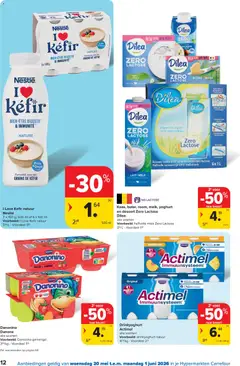Carrefour folder week 21 - Voorbeeld van een folder van Carrefour, geldig van 20.05.2026 | Pagina: 12 | Producten: Fles, Halfvolle Melk, Rooibos tea, Melk
