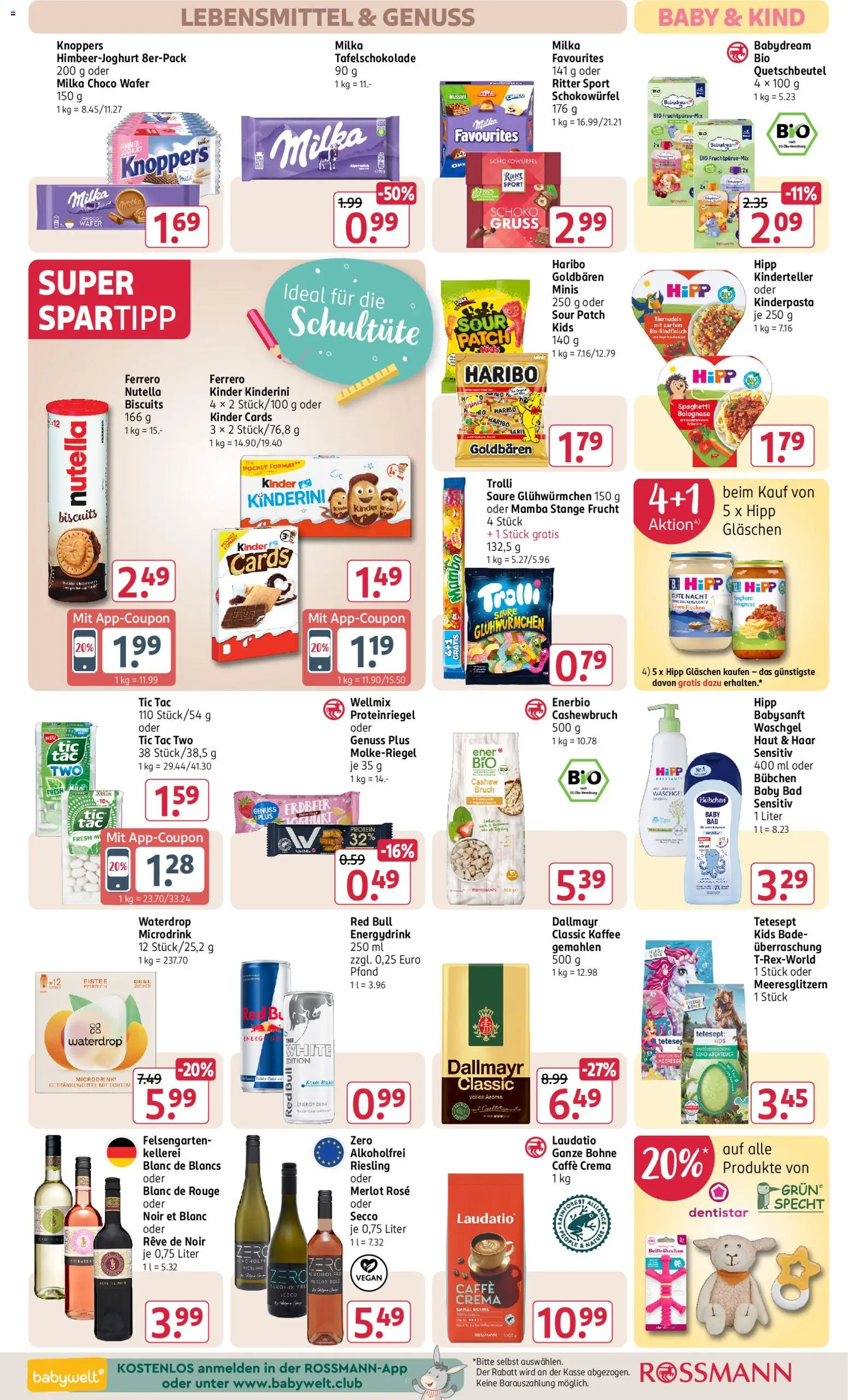 Rossmann Prospekt – gültig ab 10.08.2026 | Seite: 17 | Produkte: Red bull, Bad, Dallmayr, Knoppers