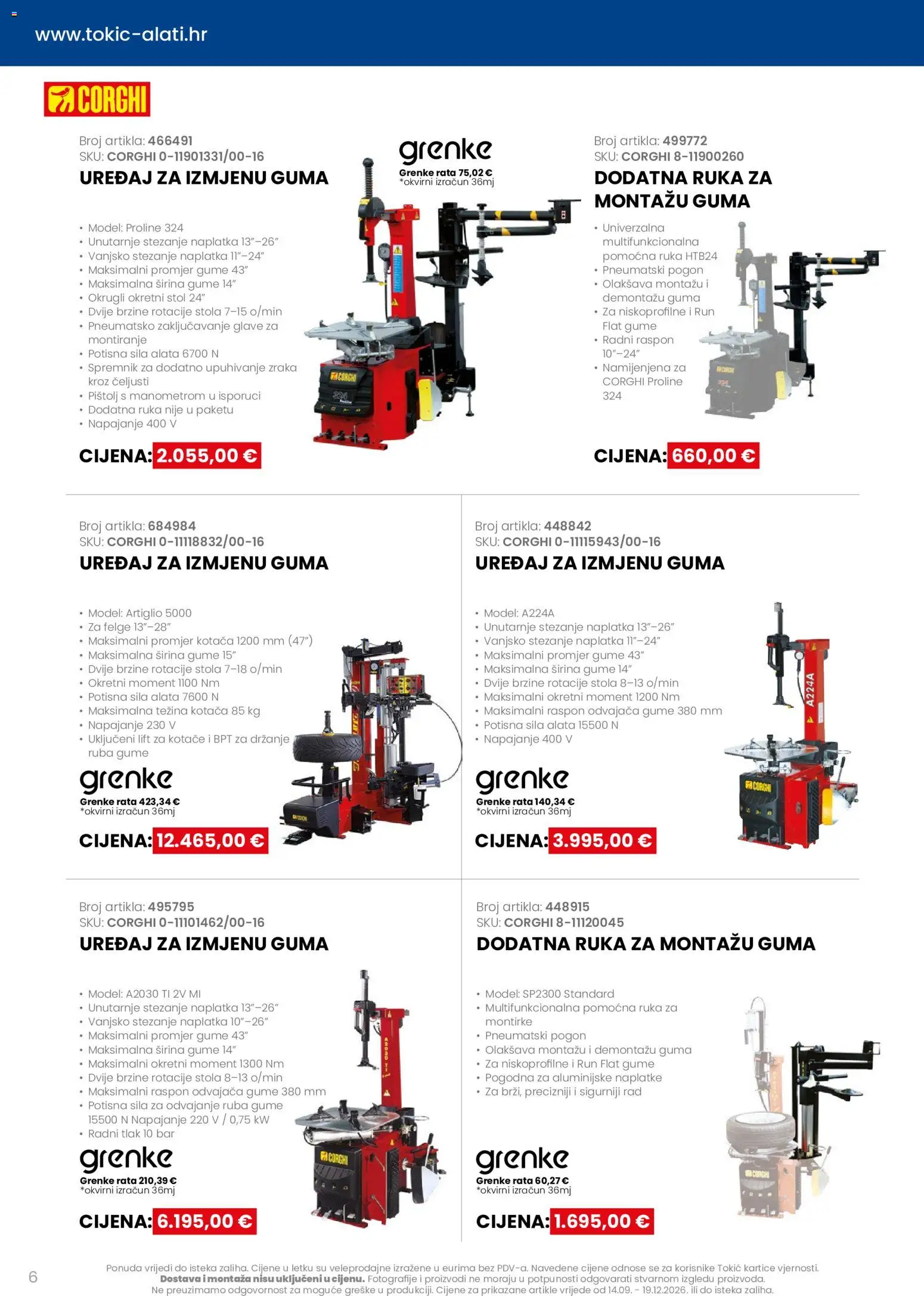 Tokić katalog | vrijedi od 14.09.2026 | Stranica: 6 | Proizvodi: Stol