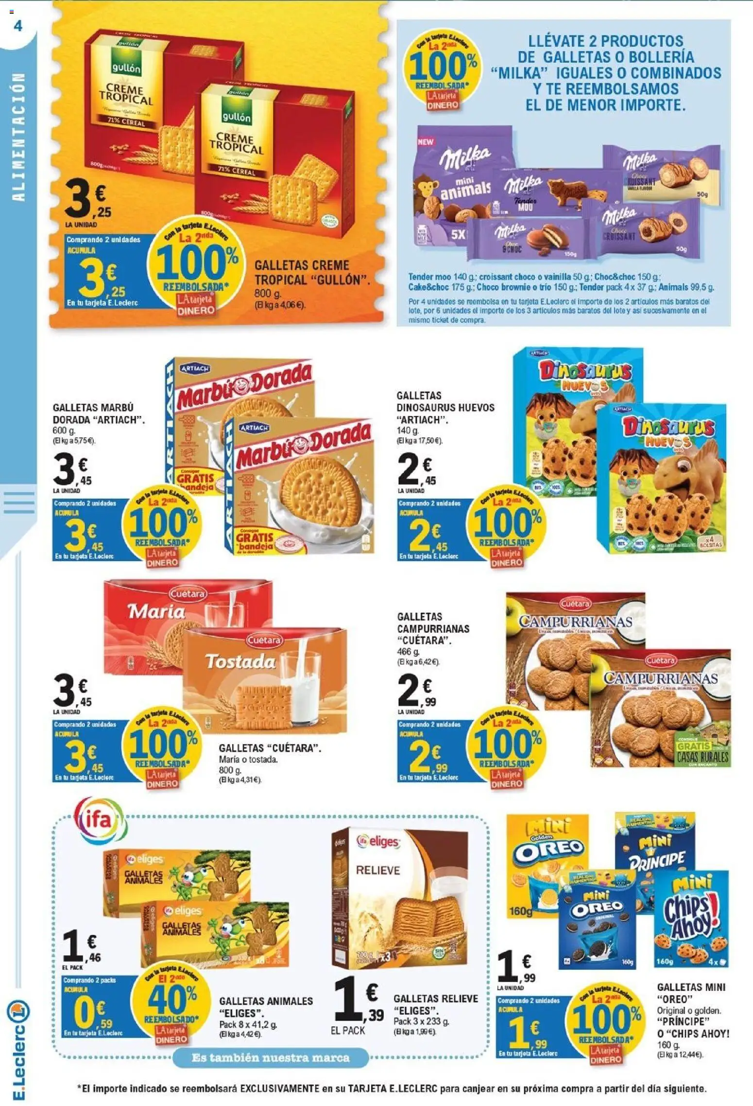 E.Leclerc - Ciudad Real │ válido desde el 23/09/2026 | Página: 4 | Productos: Oreo, Té, Galletas, Bandeja