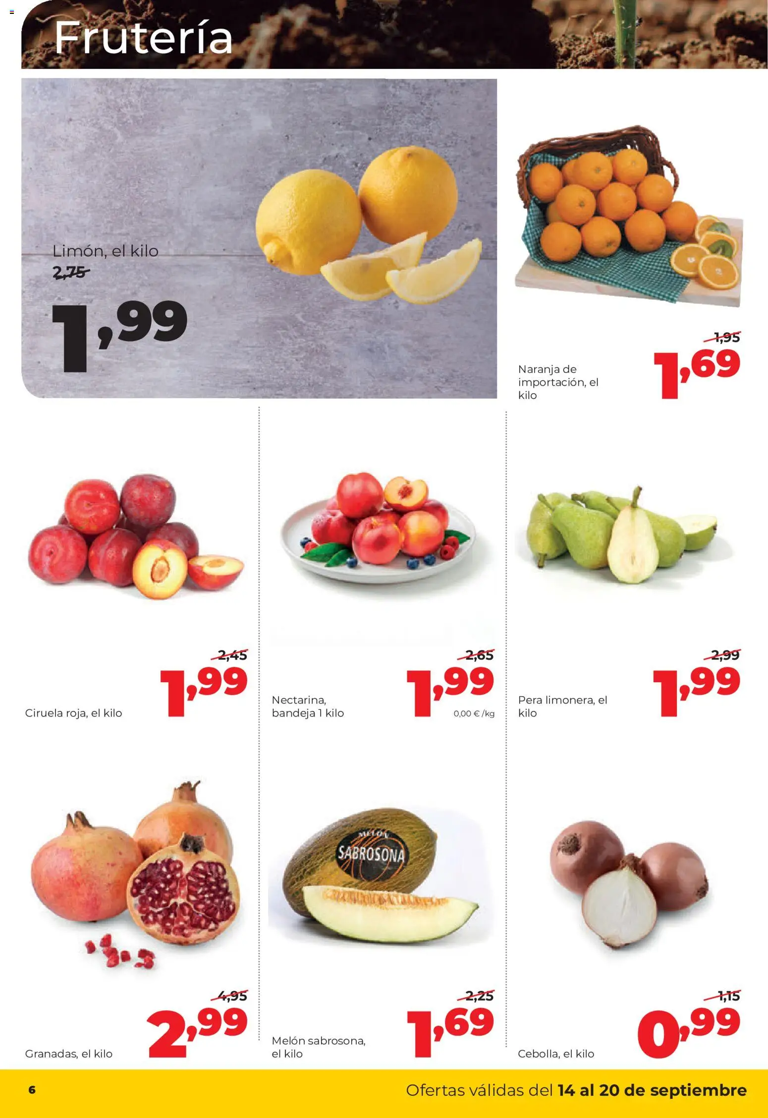 Alimerka folleto Castilla y León │ válido desde el 14/09/2026 | Página: 6 | Productos: Melón, Bandeja