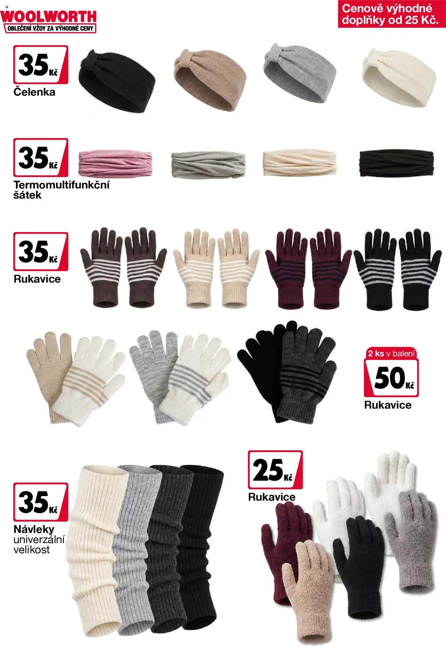 Nové Woolworth akcie – leták je platný od 02.10.2026 | Strana: 7 | Produkty: Rukavice