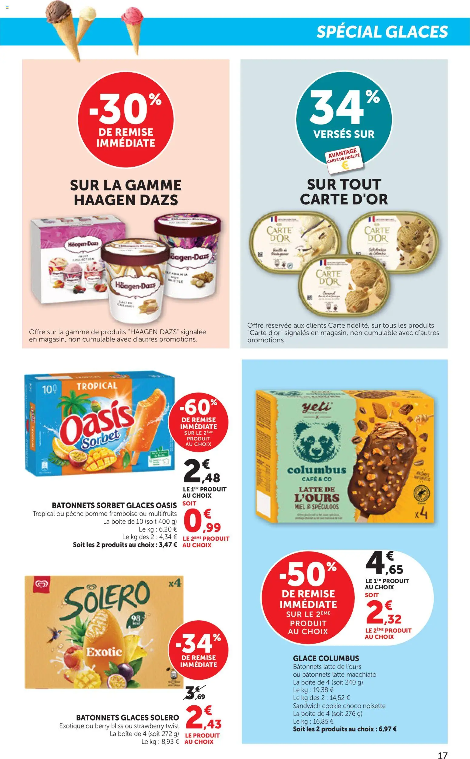 {H1} | Page: 17 | Produits: Framboise, Noisette, Pêche, Sandwich