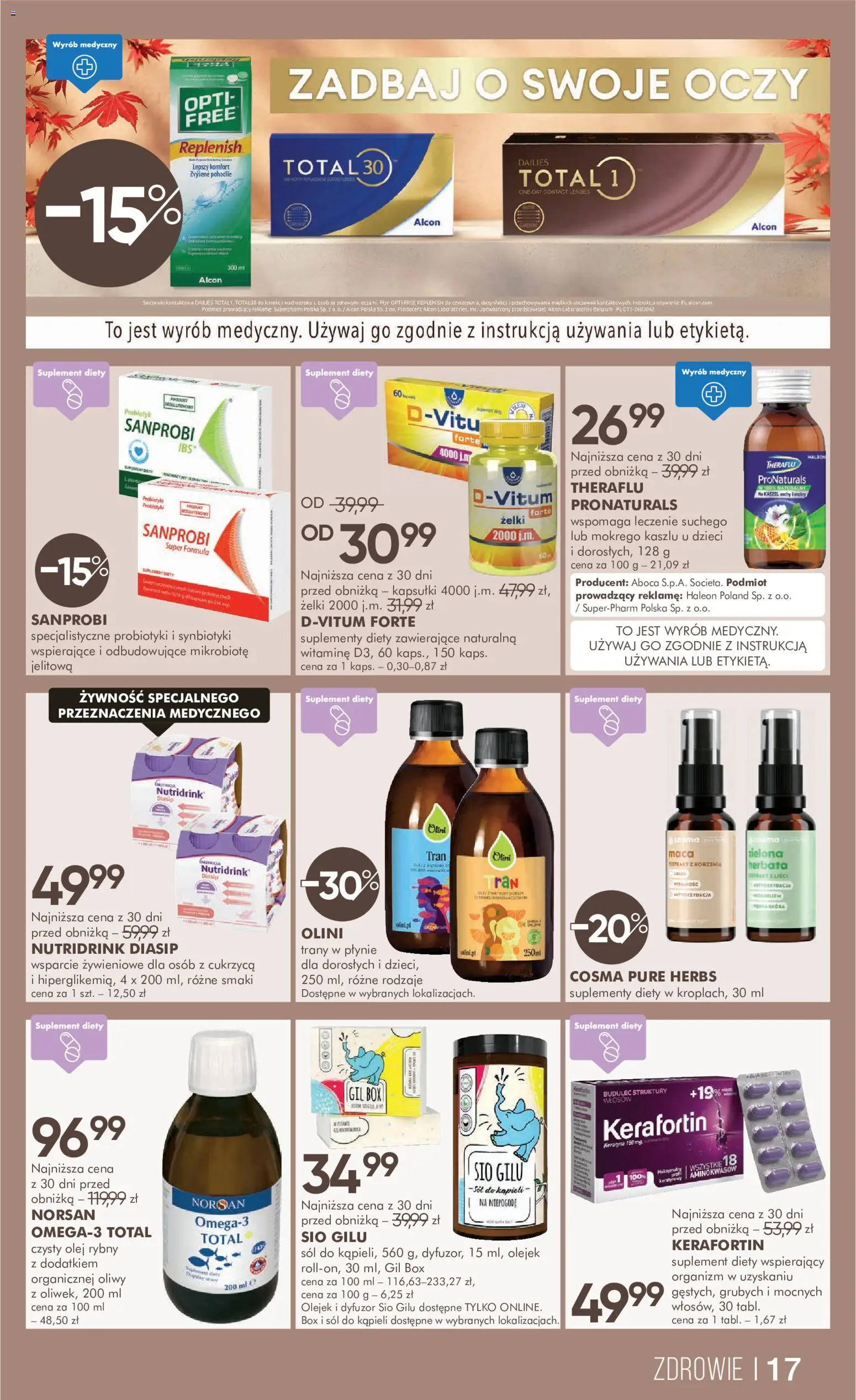Super-pharm gazetka od 05.09.2026 | Strona: 17 | Produkty: Kapsułki, Żelki, Herbata, Sól