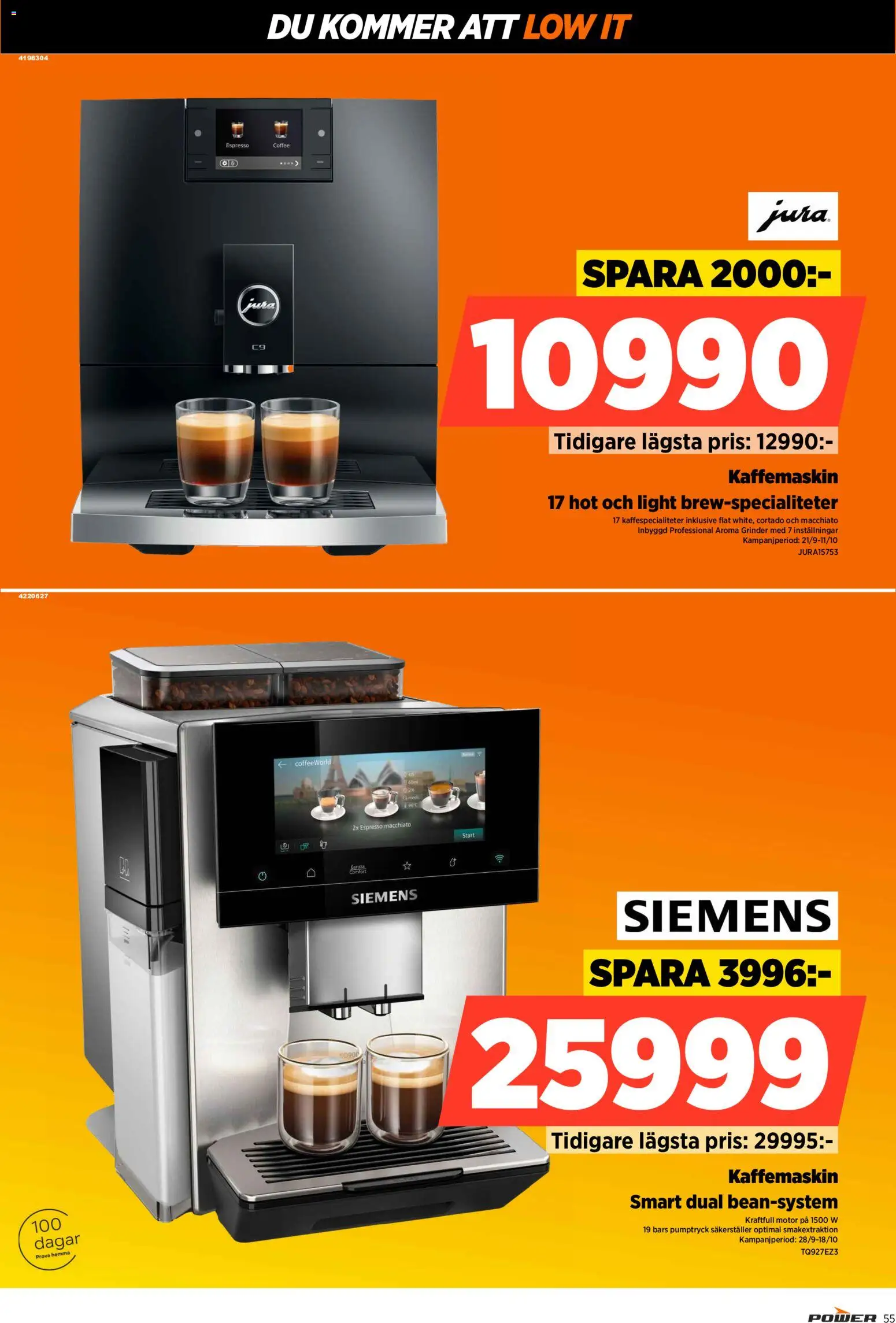 Power reklamblad aktuell från 28/09/2026 | Sida: 55 | Produkter: Kaffemaskin