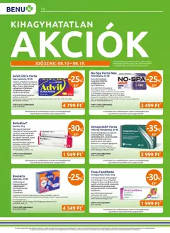 BENU Gyógyszertárak akciós újság - amely érvényes a következő dátumtól: 2026.08.01. | Oldal: 14 | Termékek: Gyömbér, Bor