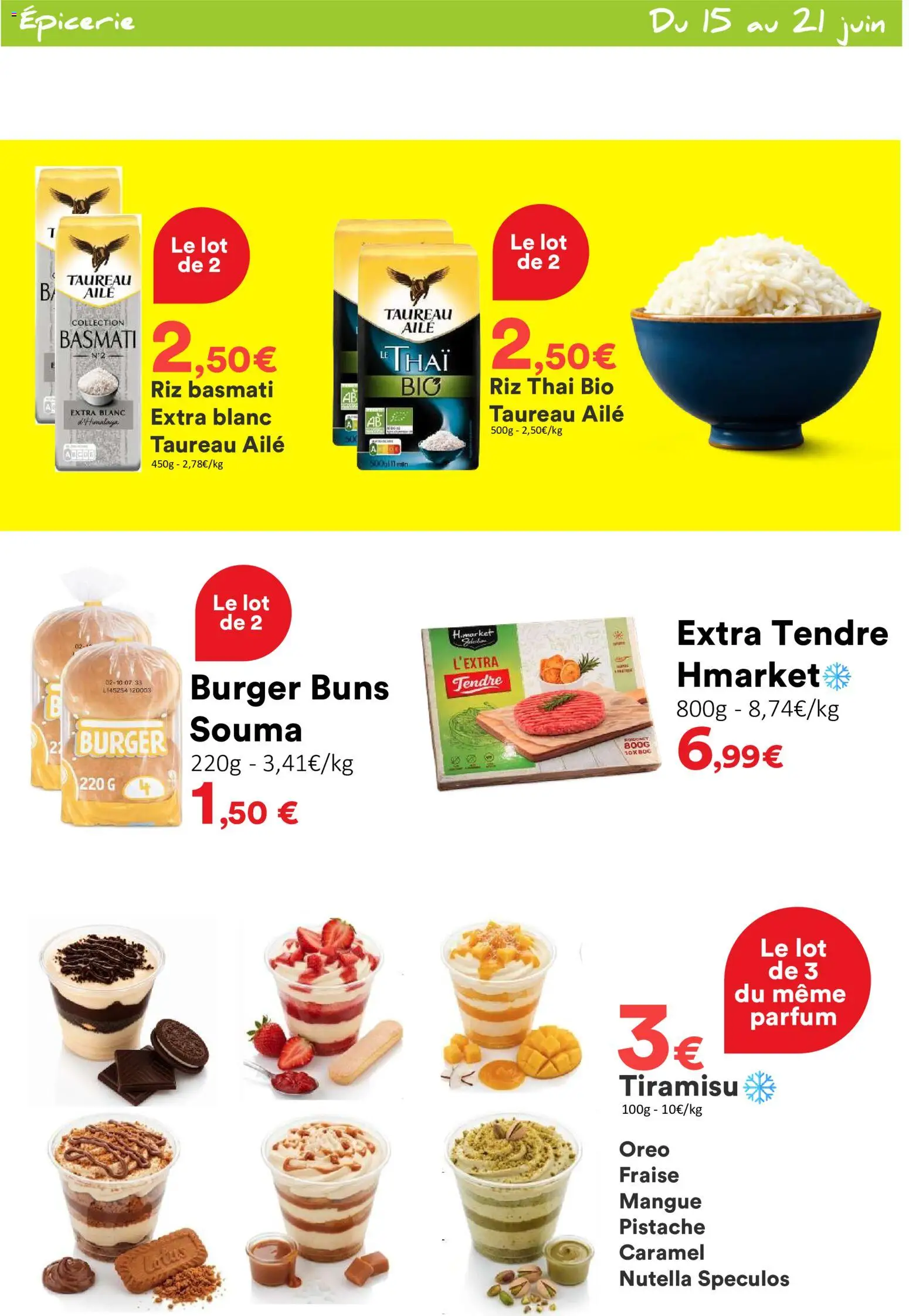 {H1} | Page: 6 | Produits: Fraise, Spéculos, Riz basmati, Riz
