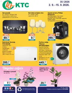 KTC Katalog tehnike i posuđa - Pregled kataloga iz trgovine KTC, vrijedi od 02.09.2026