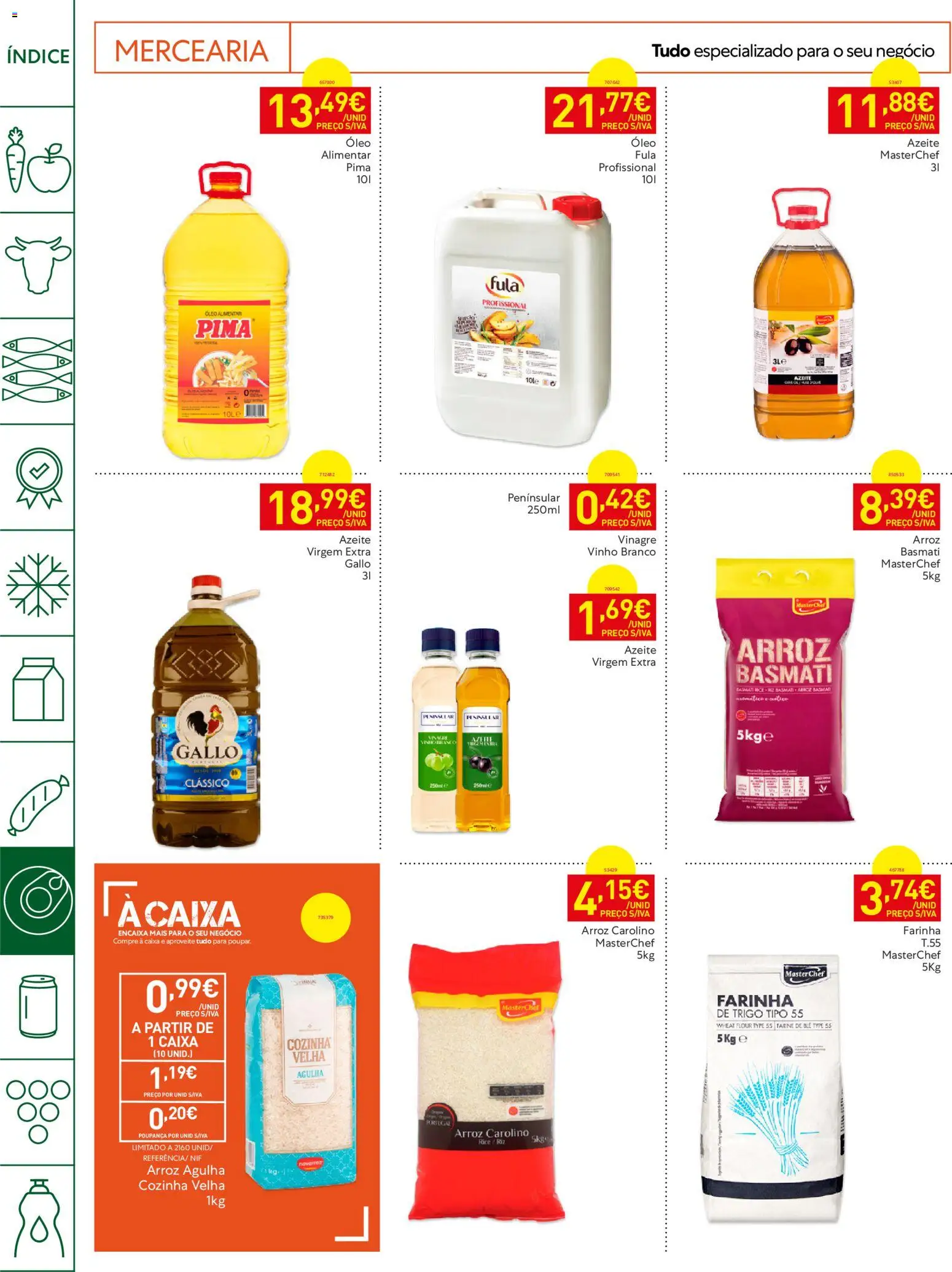 Recheio Horeca Madeira │ válido de 28/07/2026 | Página: 14 | Produtos: Vinagre, Caixa, Óleo, Vinho