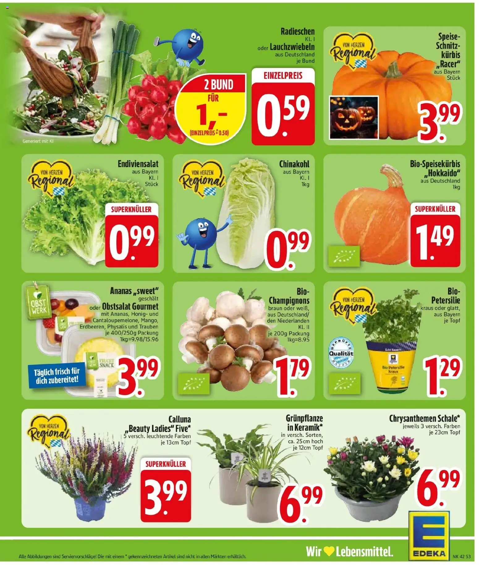 Edeka Prospekt Krailling (ab 12.10.2026) » Angebote Online | Seite: 5 | Produkte: Ananas, Obst, Kürbis, Petersilie