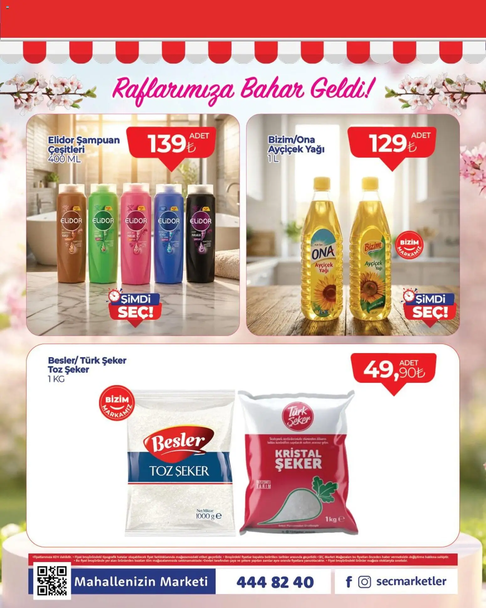 Seç Market Katalog - 07.05.2026 tarihinden itibaren geçerlidir | Sayfa: 1 | Ürünler: Şampuan, Şeker, Toz şeker