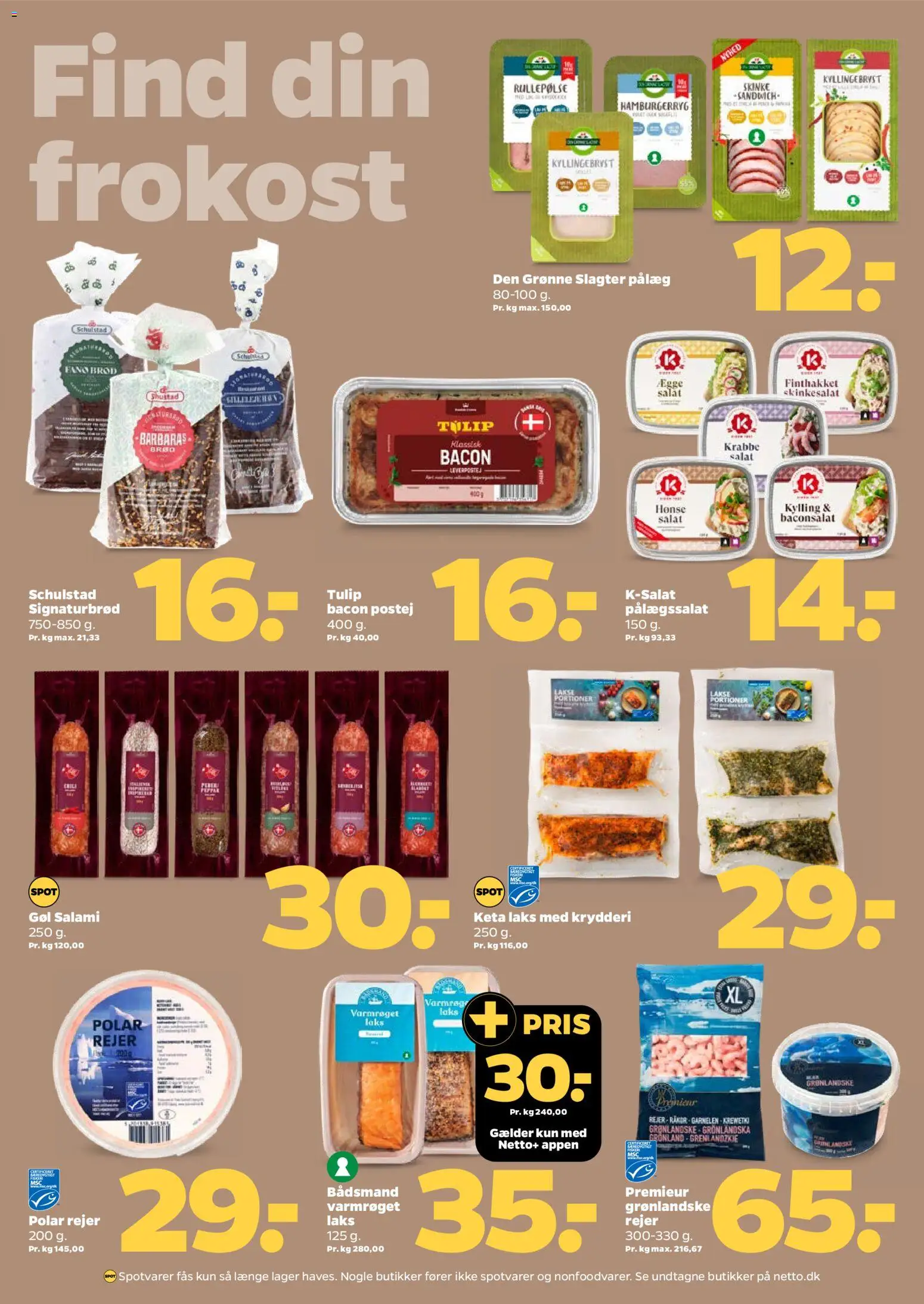 Netto tilbudsavis – gyldig fra 30.05.2026 | Side: 16 | Produkter: Salami, Rullepølse, Hamburgerryg, Rejer