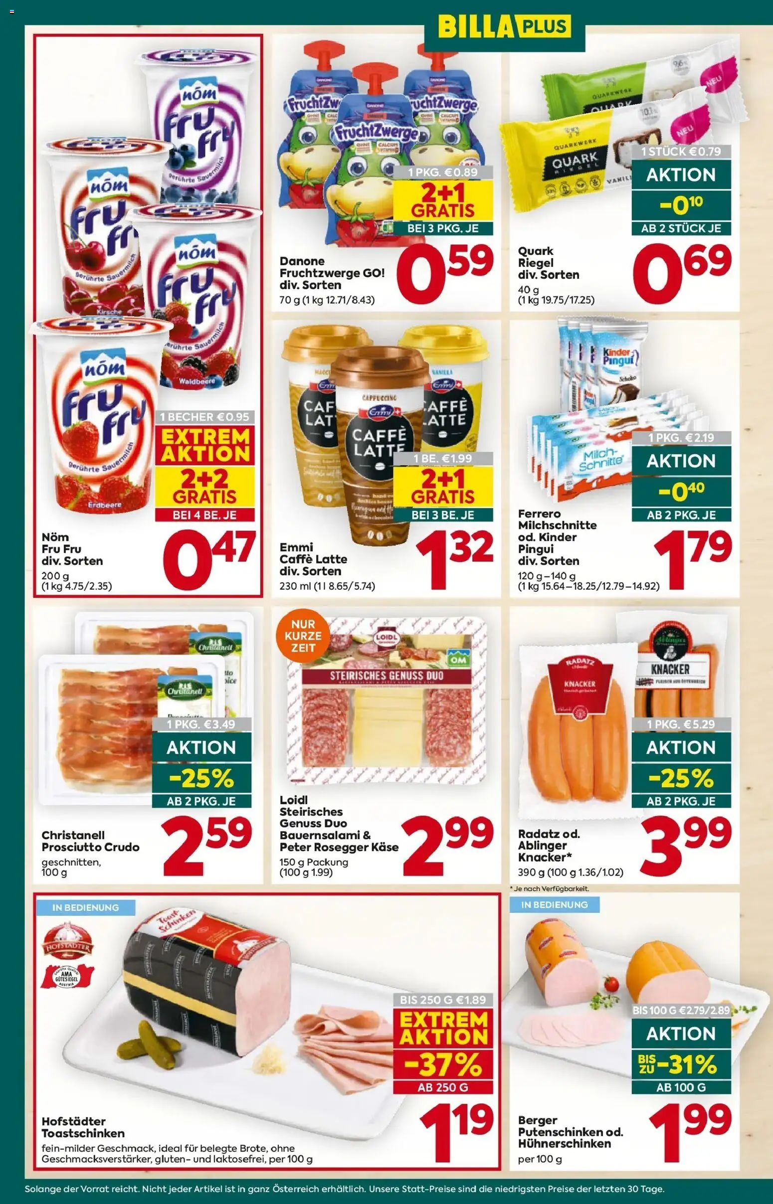 Billa Plus Flugblatt - Burgenland gültig ab 28.05.2026 | Seite: 14 | Produkte: Milch, Käse, Schinken