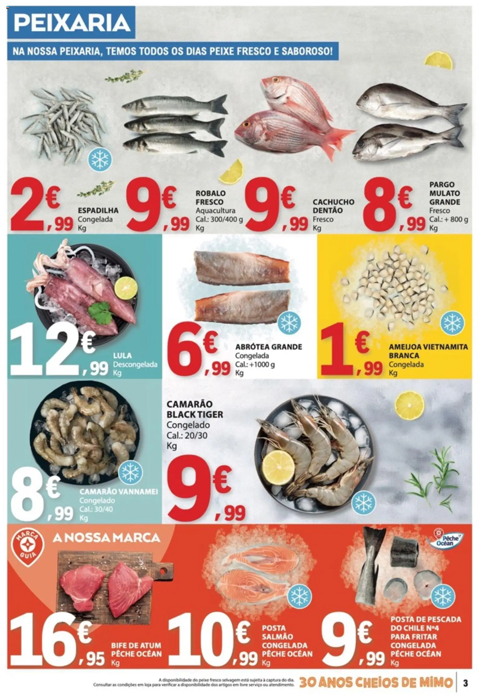 E.Leclerc folheto │ válido de 07.05.2026 | Página: 3 | Produtos: Atum, Pescada, Camarão, Peixe