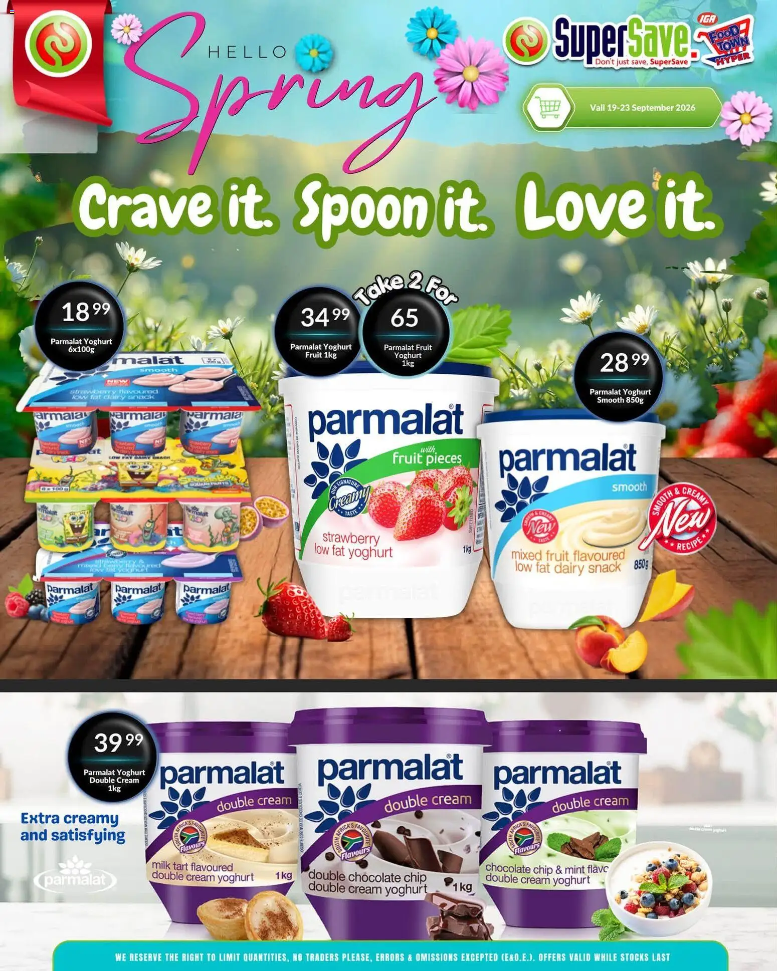 New Super Save catalogue – valid from 19/09/2026 | Page: 46 | Products: Yoghurt, Milk, Cream, Fruit
