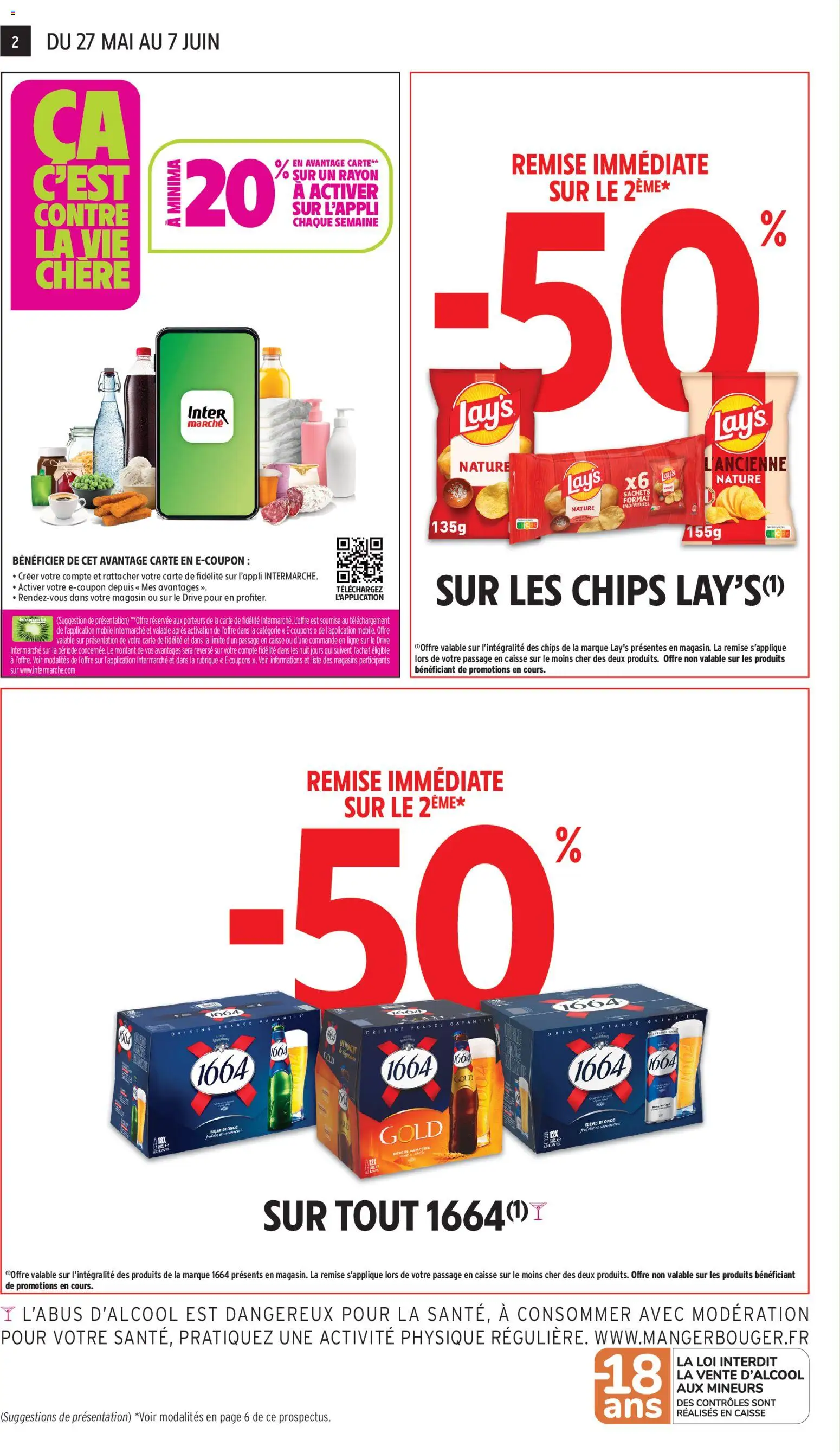 {H1} | Page: 2 | Produits: Bière blonde, Bière, Chips