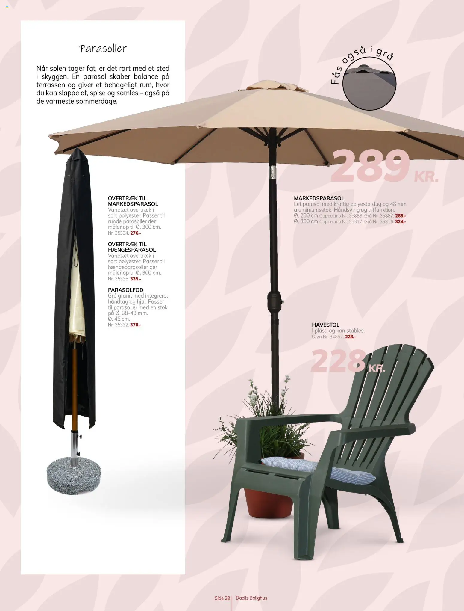 Daells Bolighus tilbudsavis – gyldig fra 19.05.2026 | Side: 29 | Produkter: Parasol
