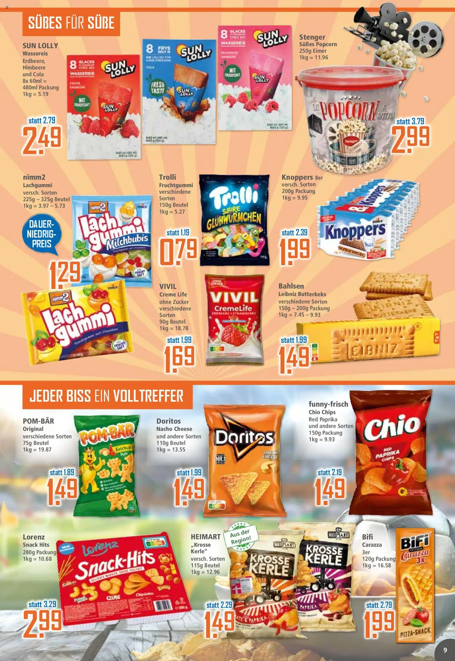 Klaas & Kock Prospekt – gültig ab 29.06.2026 | Seite: 9 | Produkte: Cola, Bifi, Himbeere, Chips