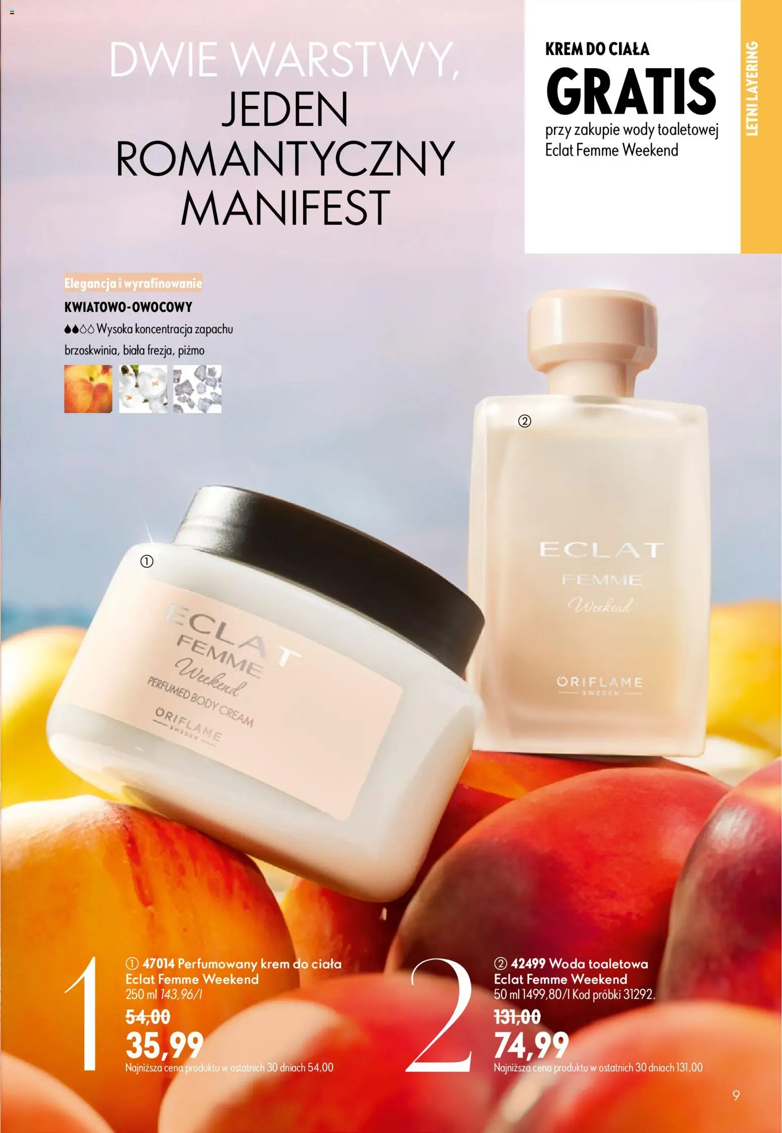 Oriflame Katalog 9 2026 od 17.06.2026 | Strona: 9 | Produkty: Woda toaletowa, Krem do ciała, Krem, Woda