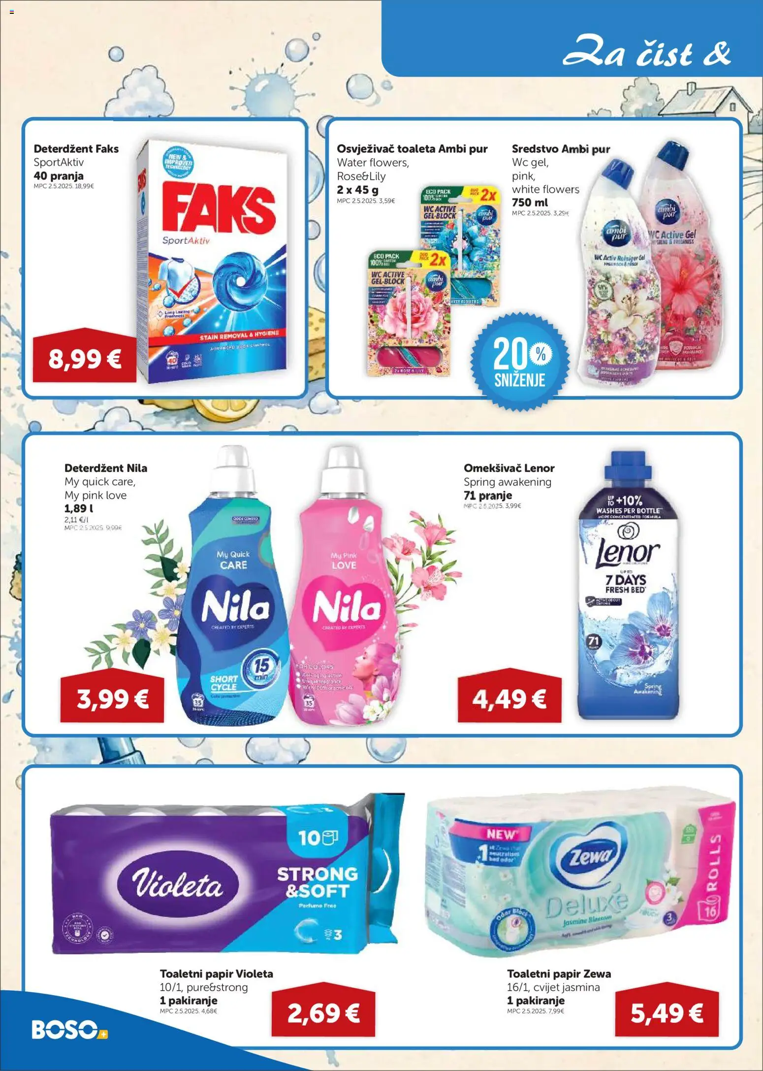 Boso katalog | vrijedi od 03.09.2026 | Stranica: 13 | Proizvodi: Faks, Toaletni papir, Violeta, Lenor