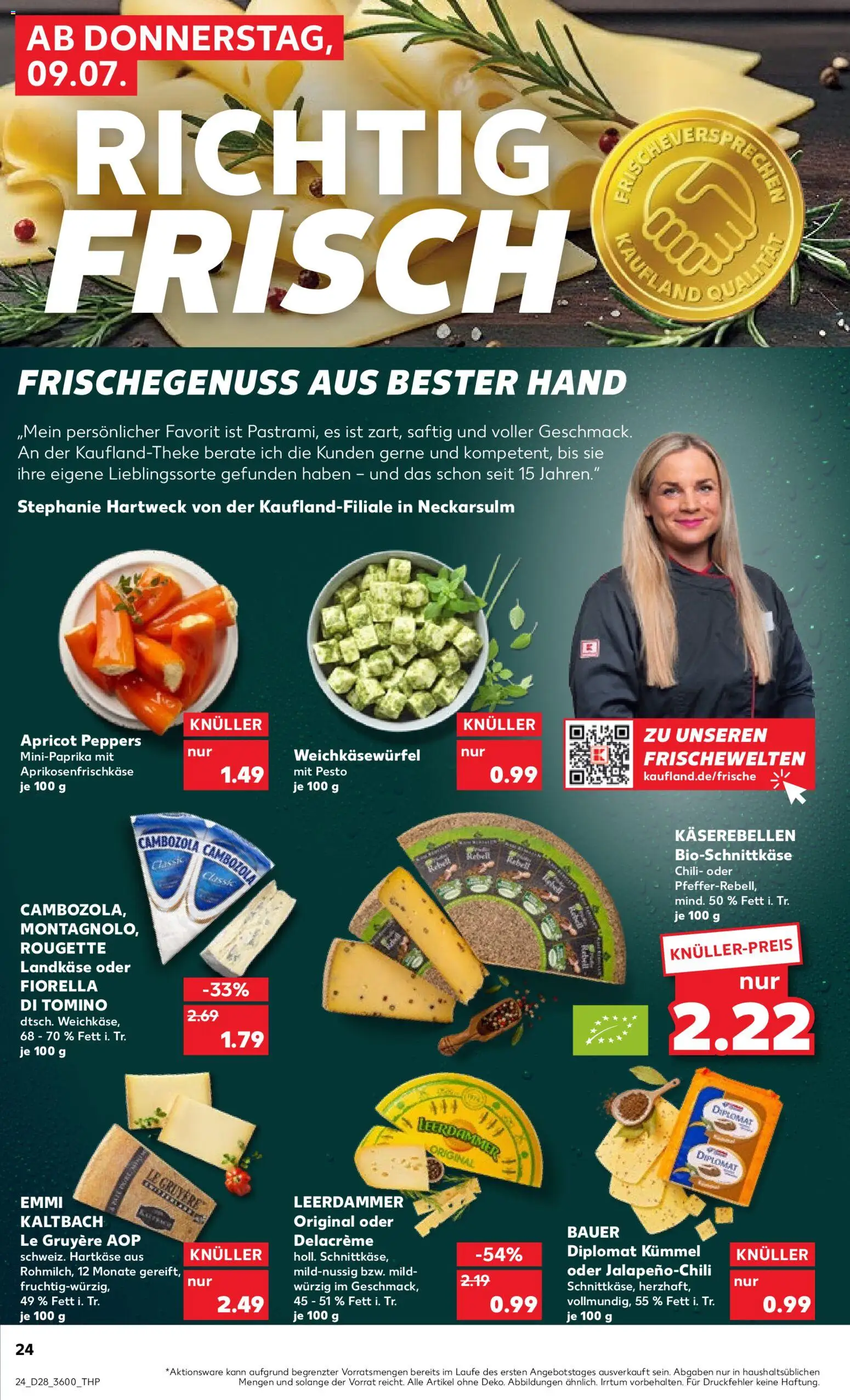 Kaufland Prospekt Zeitz – gültig ab 09.07.2026 | Seite: 24 | Produkte: Leerdammer, Chili