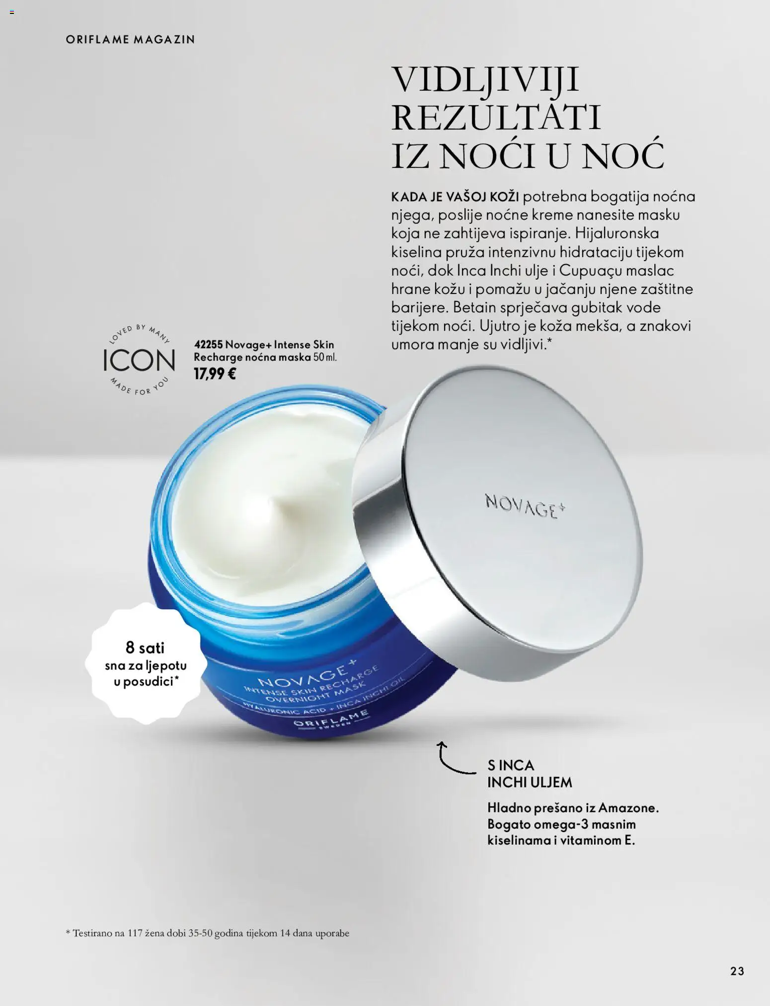 Oriflame katalog | vrijedi od 07.10.2026 | Stranica: 23 | Proizvodi: Maska, Maslac, Ulje