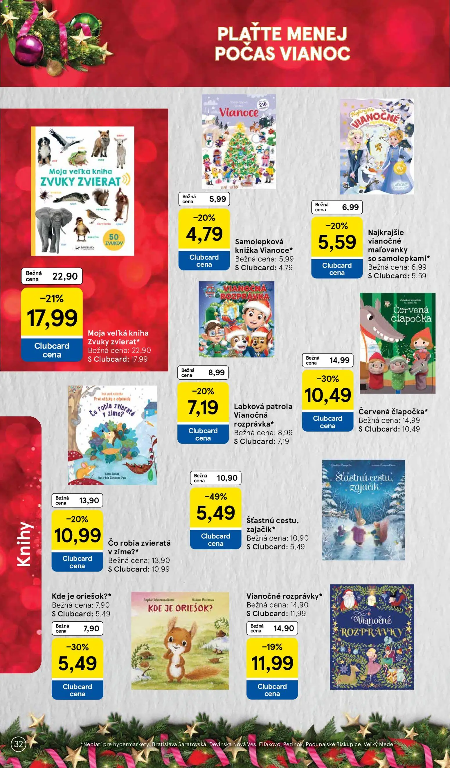 Nové Tesco akcie – leták je platný od 26.10.2026 | Strana: 32 | Produkty: Kniha, Knihy