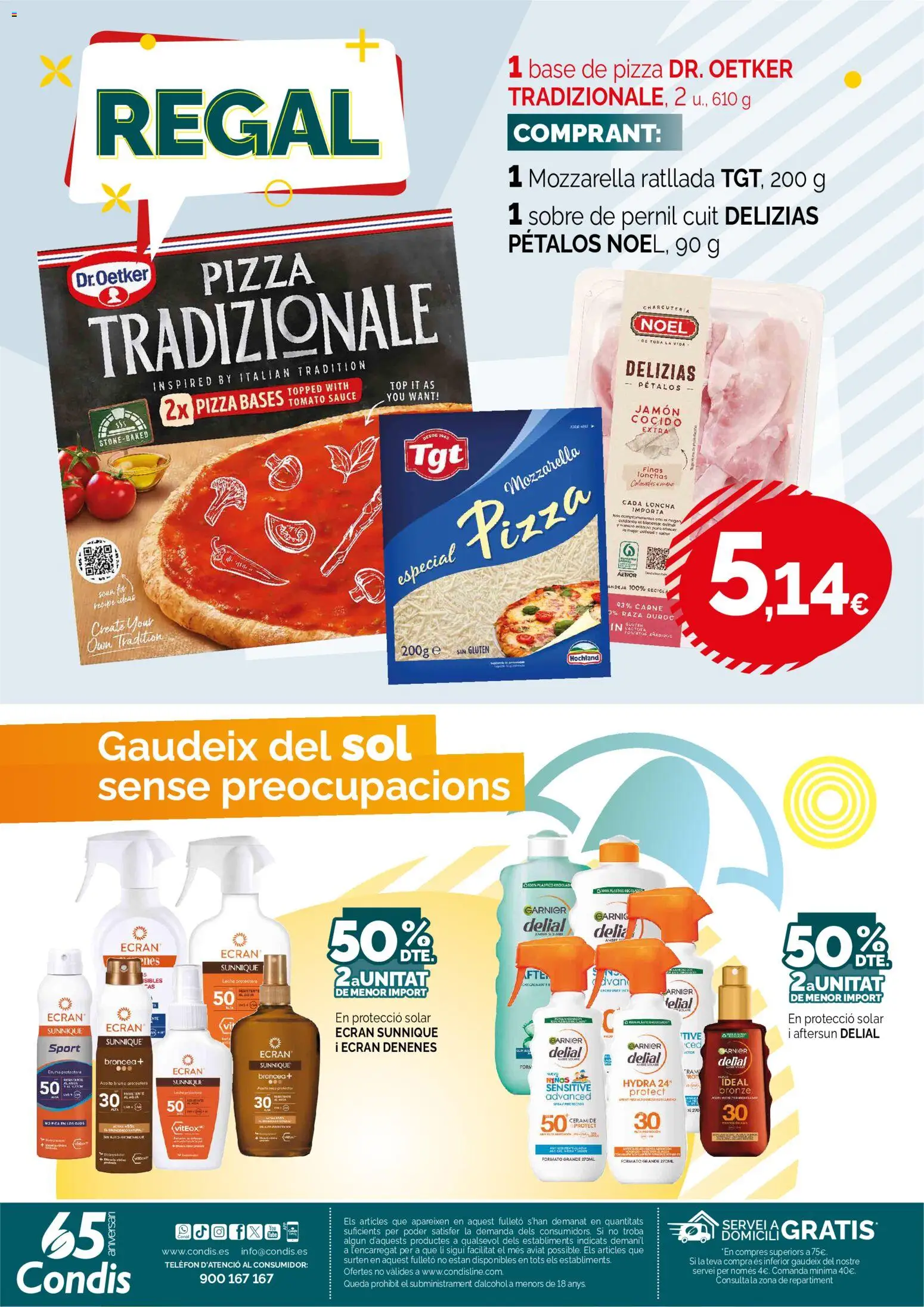 Condis folleto life │ válido desde el 03.06.2026 | Página: 24 | Productos: Leche, Jamón, Jamón cocido, Pizza