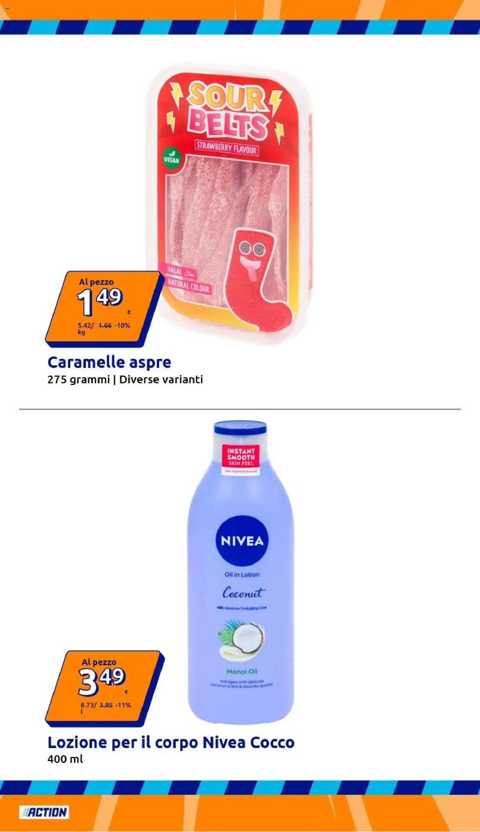 Volantino Action del 02/09/2026 | Pagina: 31 | Prodotti: Vegan, Caramelle, Cocco, Lozione per il corpo