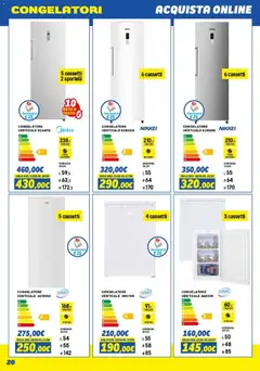 Anteprima del volantino Orizzonte volantino Elettro 2026 valido a partire dal 08.05.2026 | Pagina: 20 | Prodotti: Freezer, Congelatore