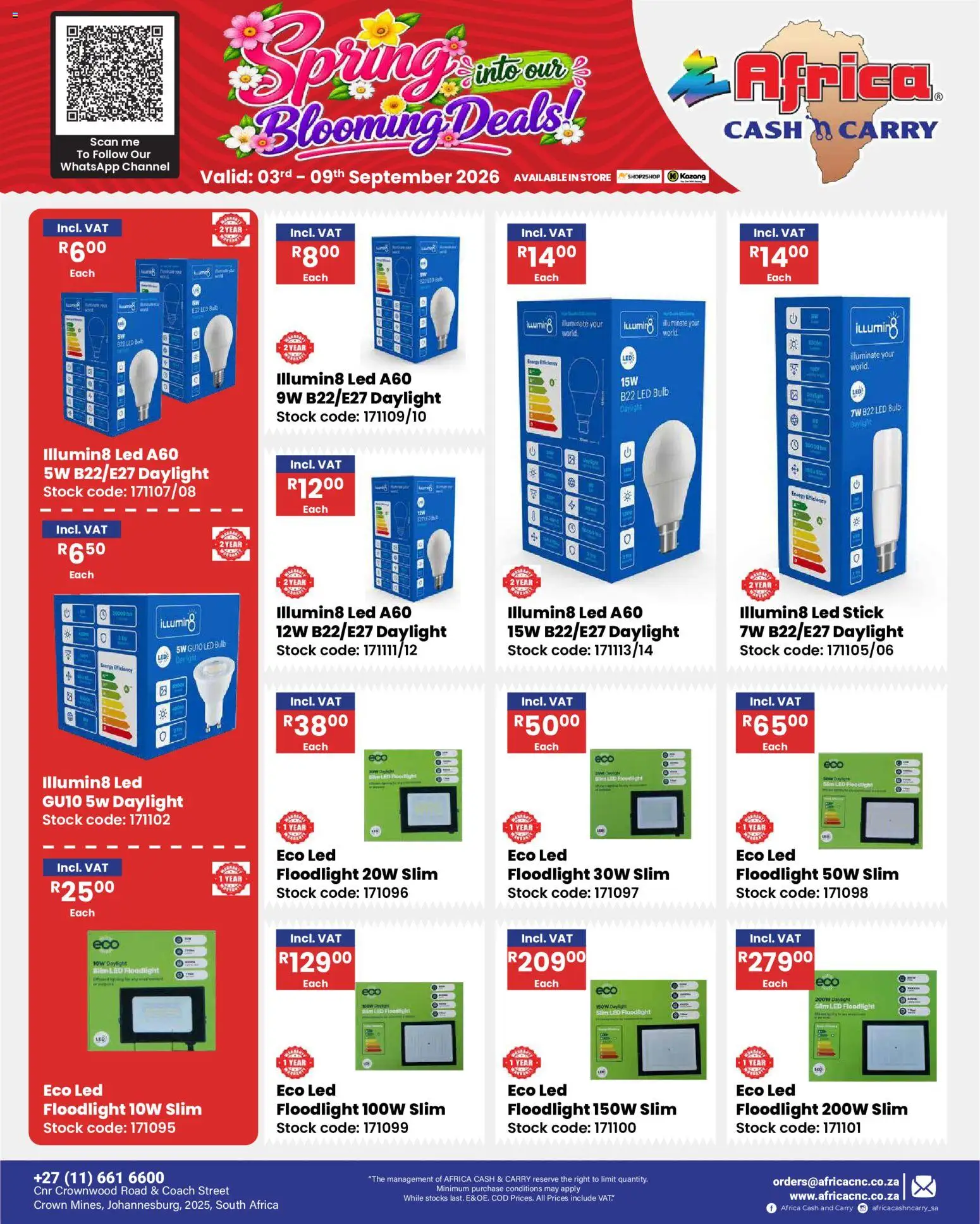 New Africa Cash & Carry catalogue – valid from 03/09/2026 | Page: 38 | Products: Stock