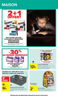Carrefour - Prévisualisation de Casier pliant Fold'N store gris taille M, Casier pliant Fold'N store gris taille M Dim : 38,8 x 27,6 x 16,6 cm, capacité 14 L, Poignées ergonomiques, fond renforcé et ajouré. Fabriqué en France. Existe aussi le casier pliant Fold'N store gris taille L à un prix différent valide à partir de 28/07/2026 | Page: 60