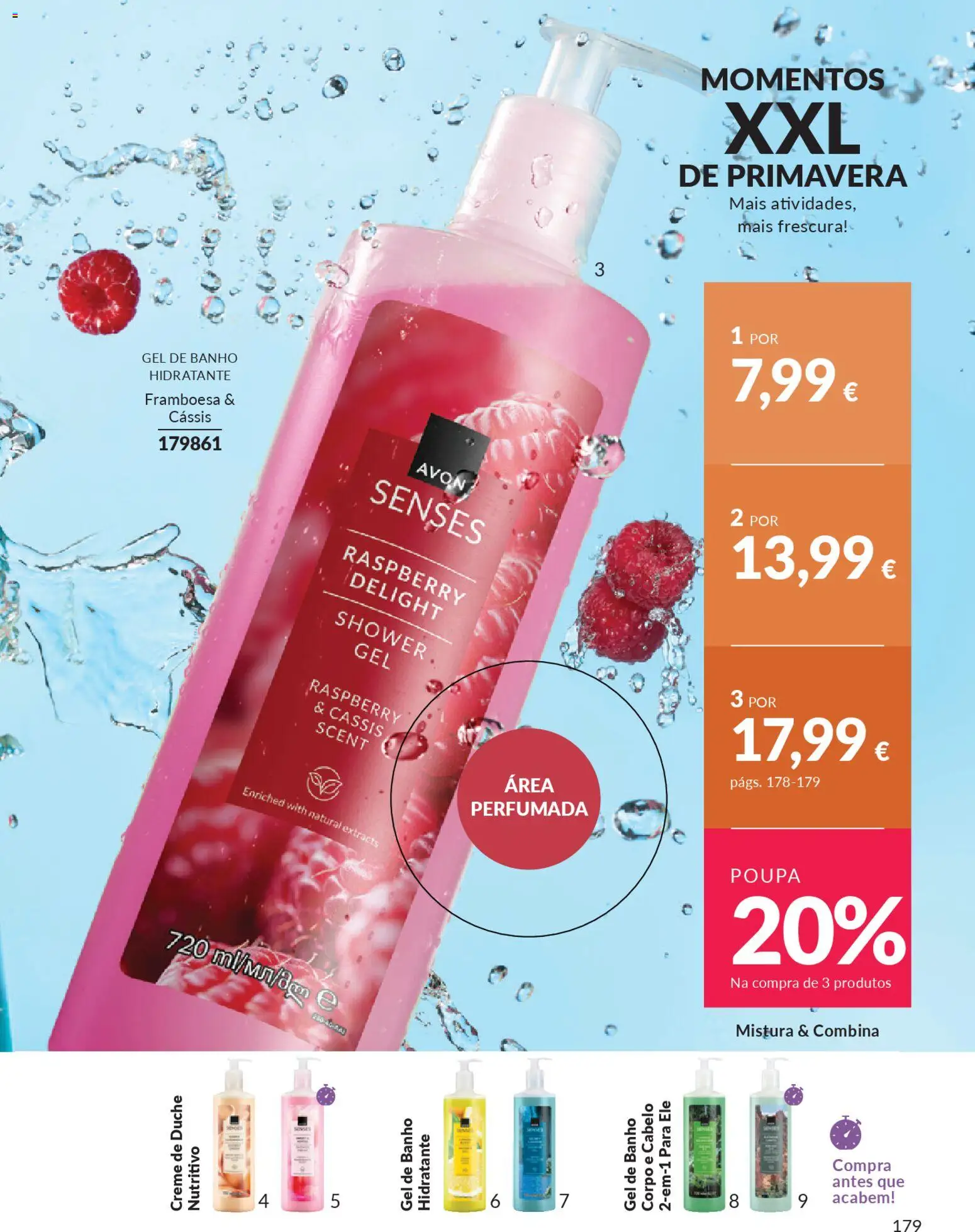 Catálogo Avon Campanha 4 │ válido de 01.04.2026 | Página: 179 | Produtos: Gel de banho, Banho, Creme
