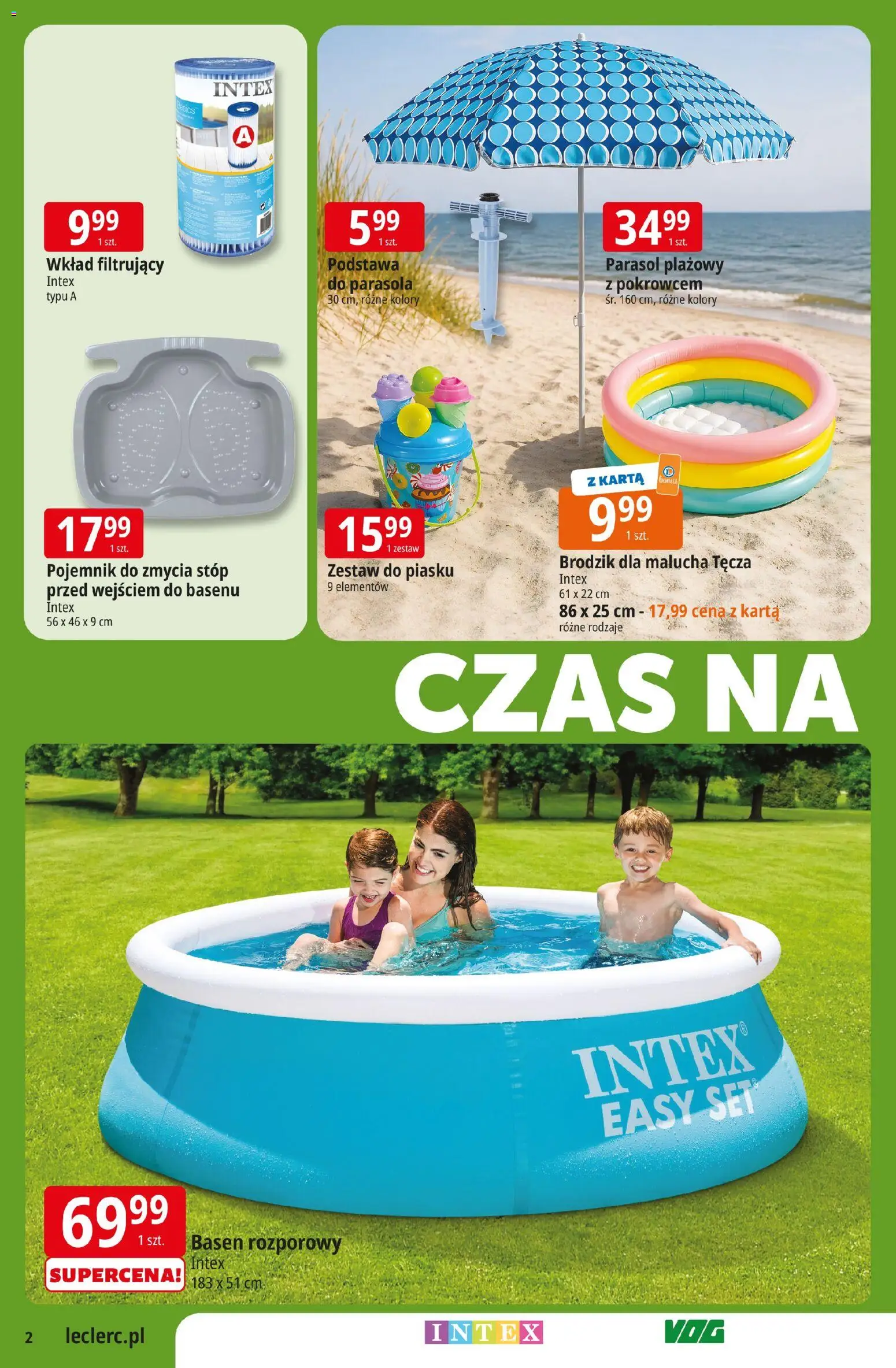 E.Leclerc gazetka - Zielona Góra od 12.05.2026 | Strona: 2 | Produkty: Karta, Parasol, Basen