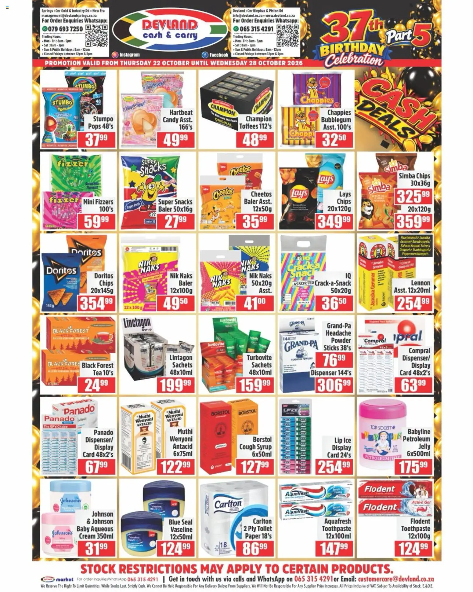 New Devland catalogue – valid from 22/10/2026 | Page: 3 | Products: Toilet, Cough syrup, Toothpaste, Paper
