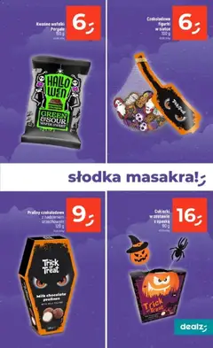 Pogląd oferty "Dealz gazetka - Aż strach przepłacać" - ważna od 10.09.2026 | Strona: 19 | Produkty: Praliny, Figurki, Wafelki, Cukierki