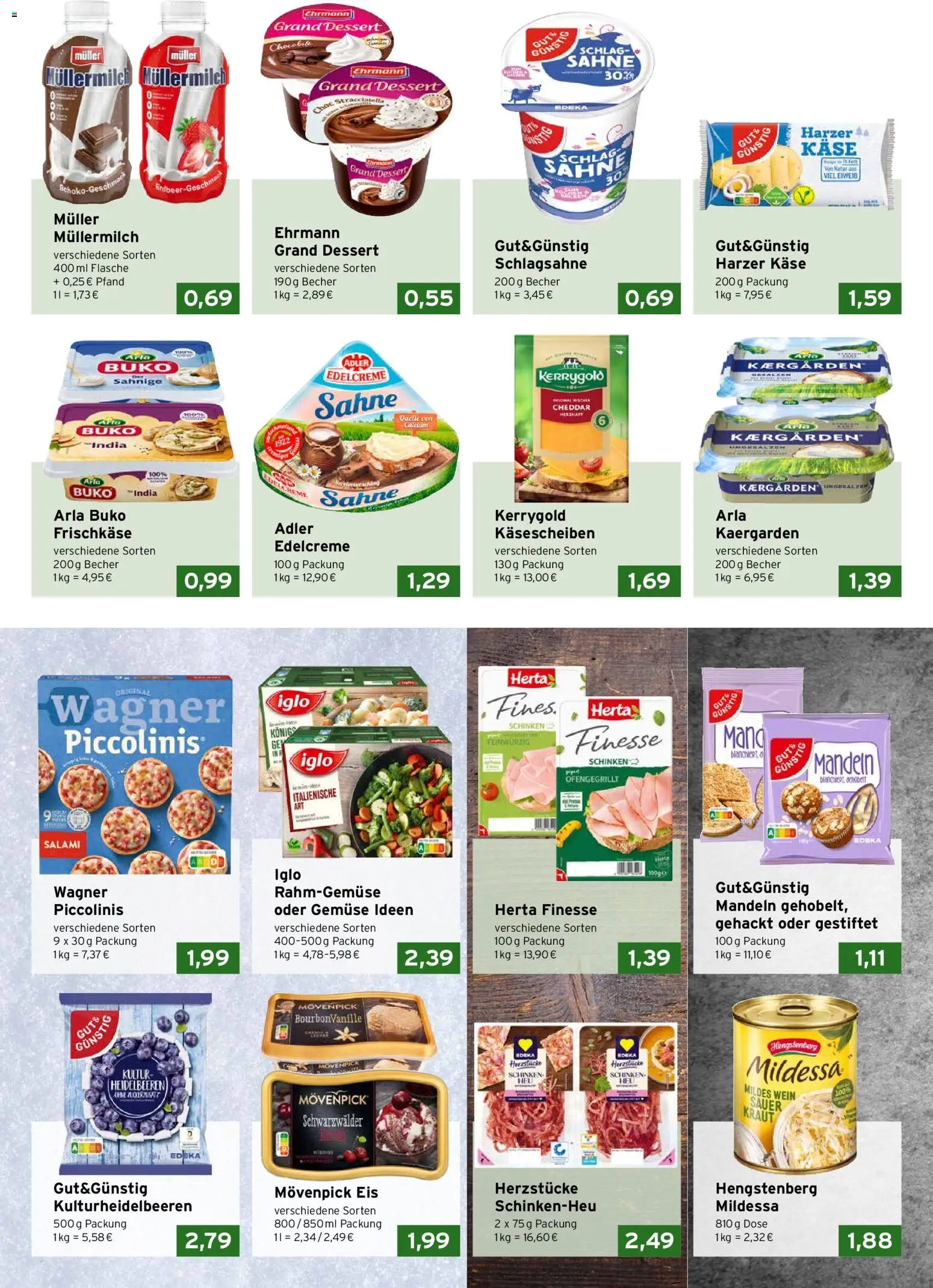CAP Markt Prospekt – gültig ab 19.10.2026 | Seite: 2 | Produkte: Mandeln, Gemüse, Müllermilch, Salami