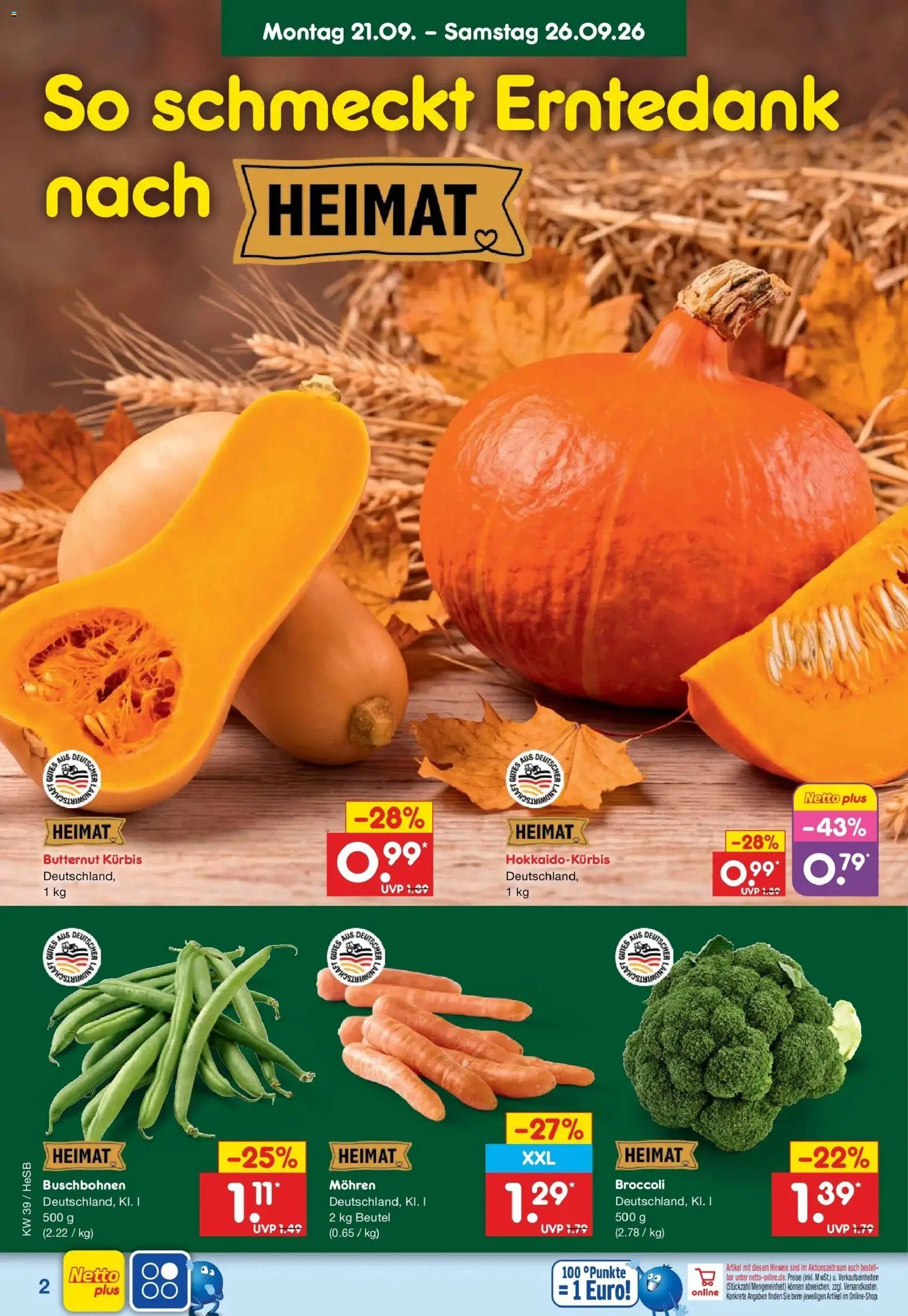 Netto Marken-Discount Prospekt Rostock – gültig ab 21.09.2026 | Seite: 8 | Produkte: Mohren, Kürbis