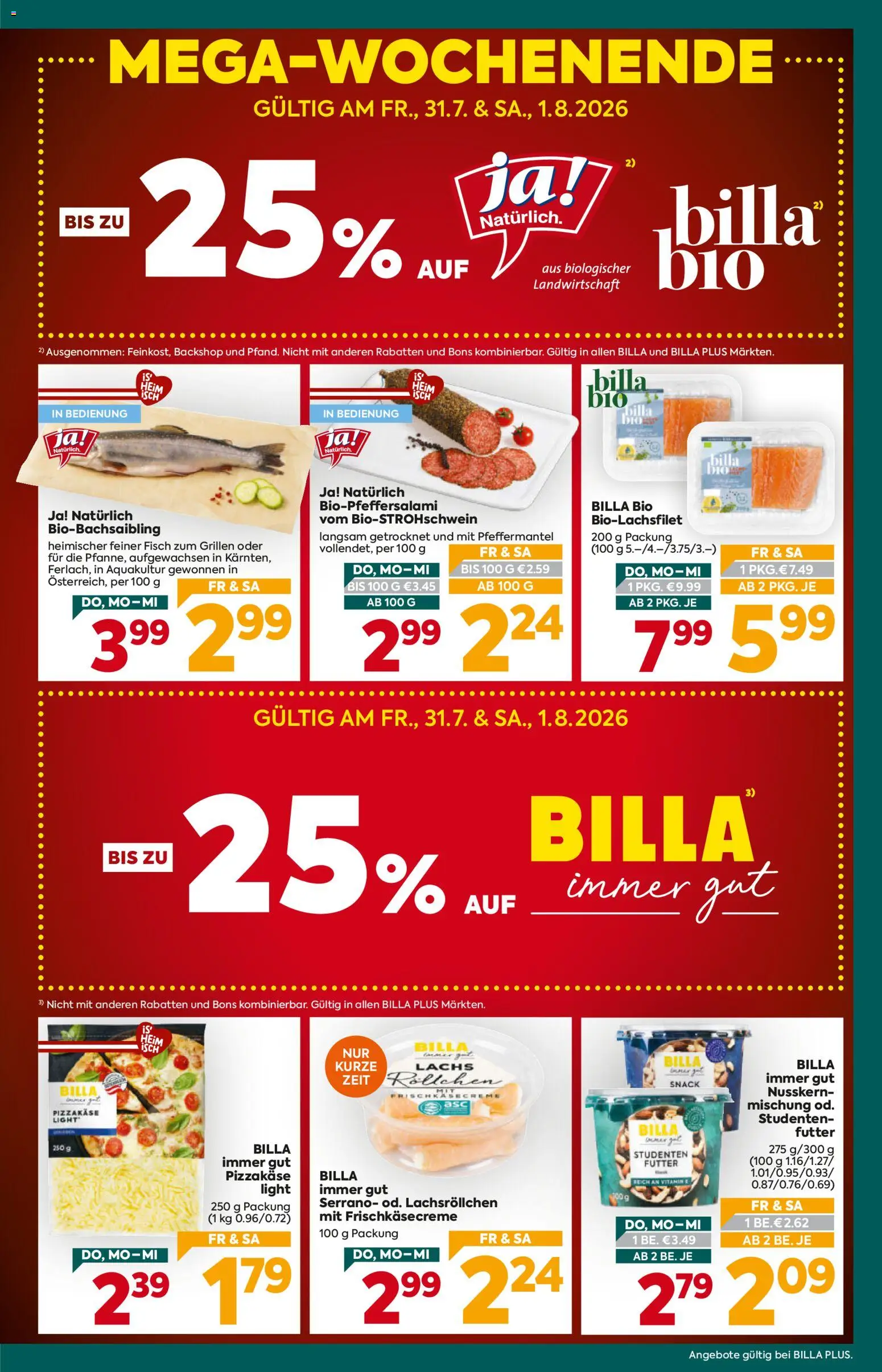 Billa Plus Flugblatt gültig ab 30.07.2026 | Seite: 3