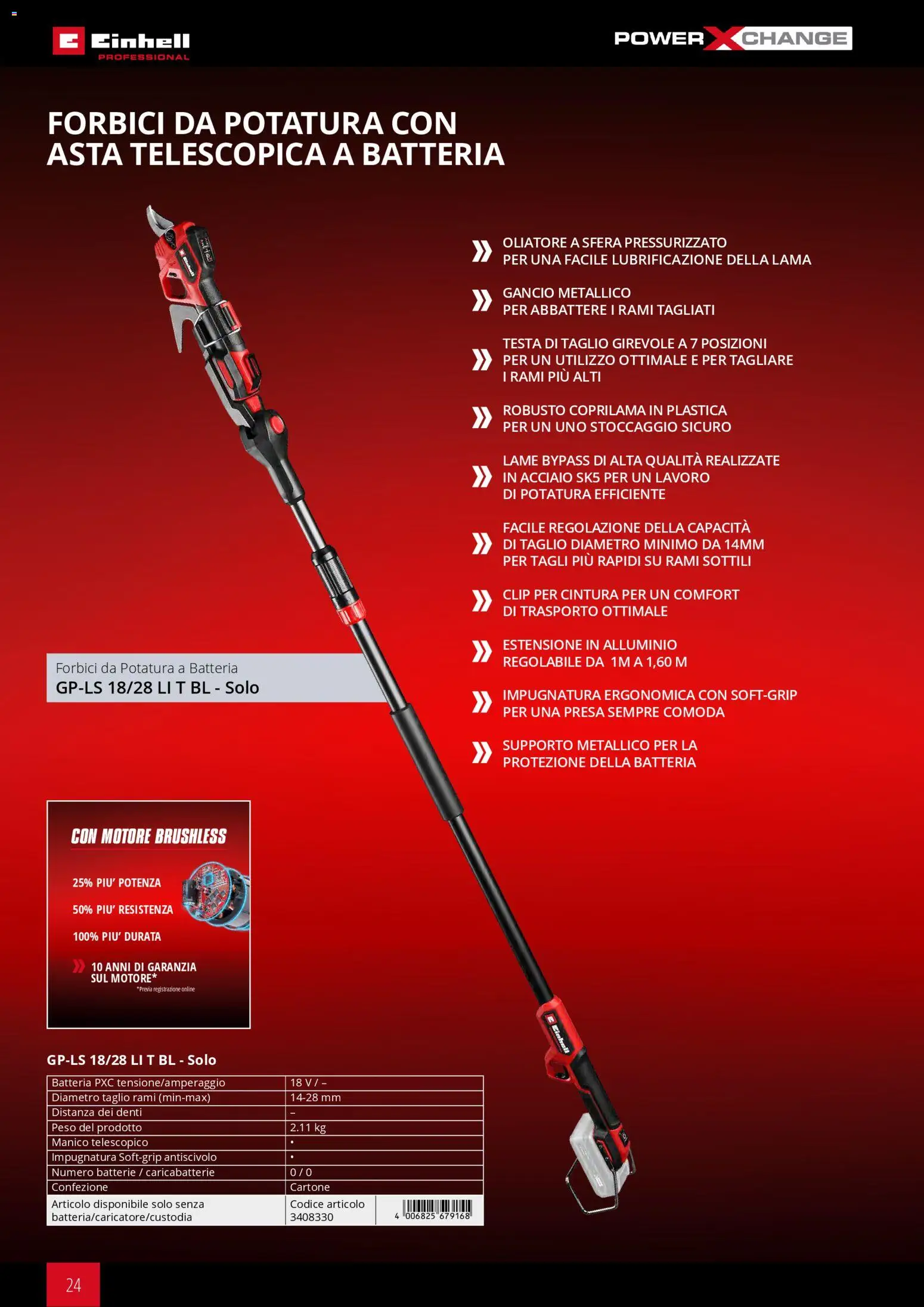 Volantino Einhell del 17.03.2026 | Pagina: 26 | Prodotti: Cintura, Presa, Batteria, Batterie