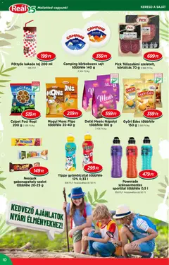 Reál akciós újság - amely érvényes a következő dátumtól: 03.06.2026 | Oldal: 10 | Termékek: Pick téliszalámi, Sajt, Ropi, Téliszalámi
