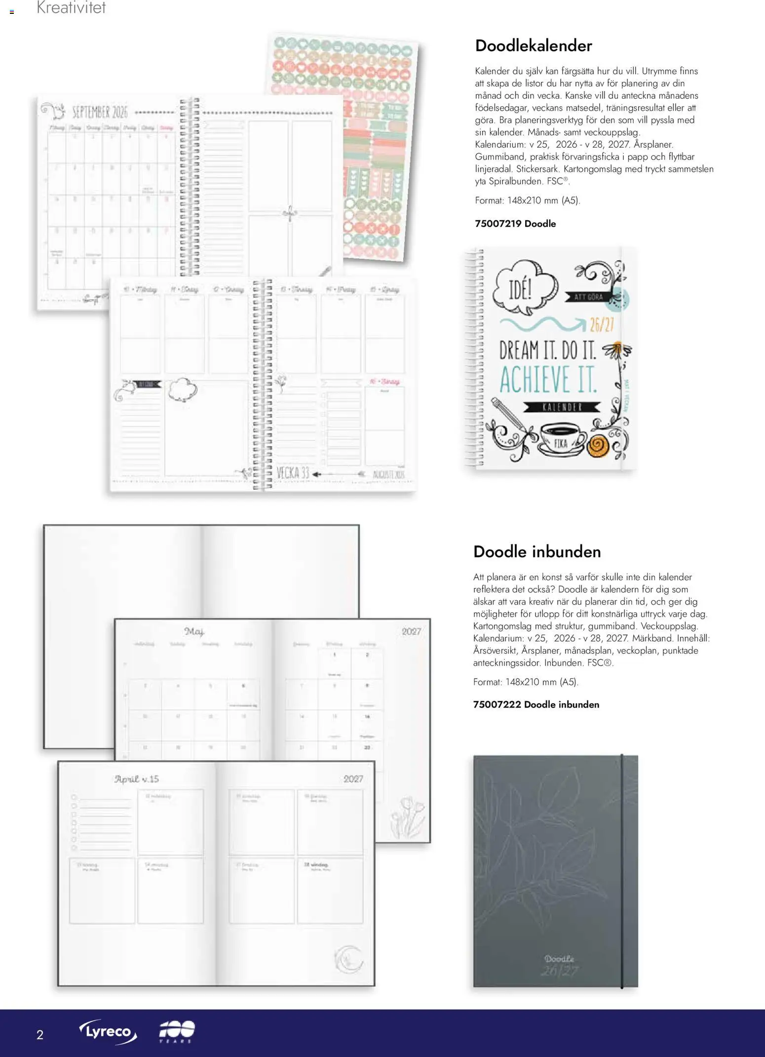 Lyreco reklamblad aktuell från 01.08.2026 | Sida: 2 | Produkter: Kalender